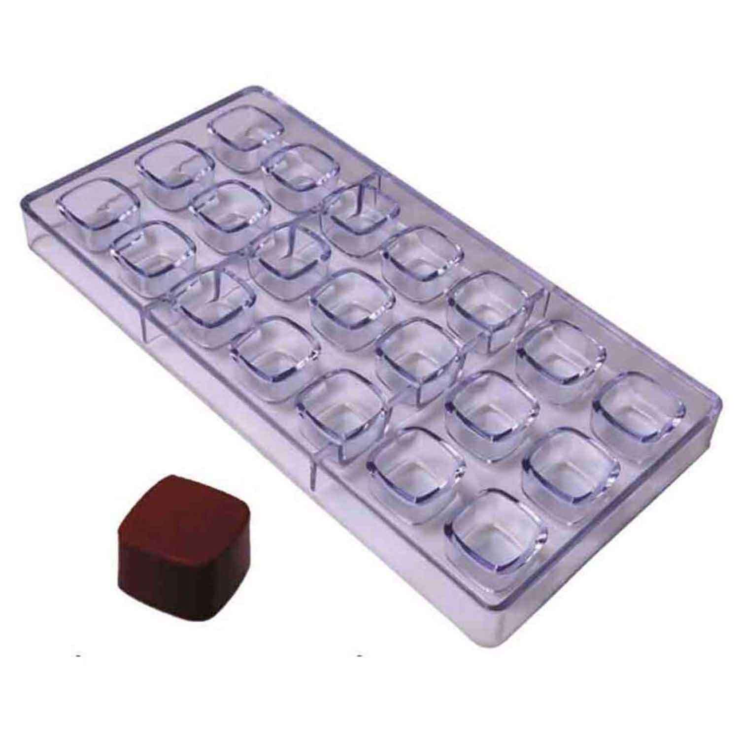 Küp Çikolata Kalıbı, Polikarbon, 27,5x13,5 Cm, EPİNOX, Silikon Polikarbon Kalıplar