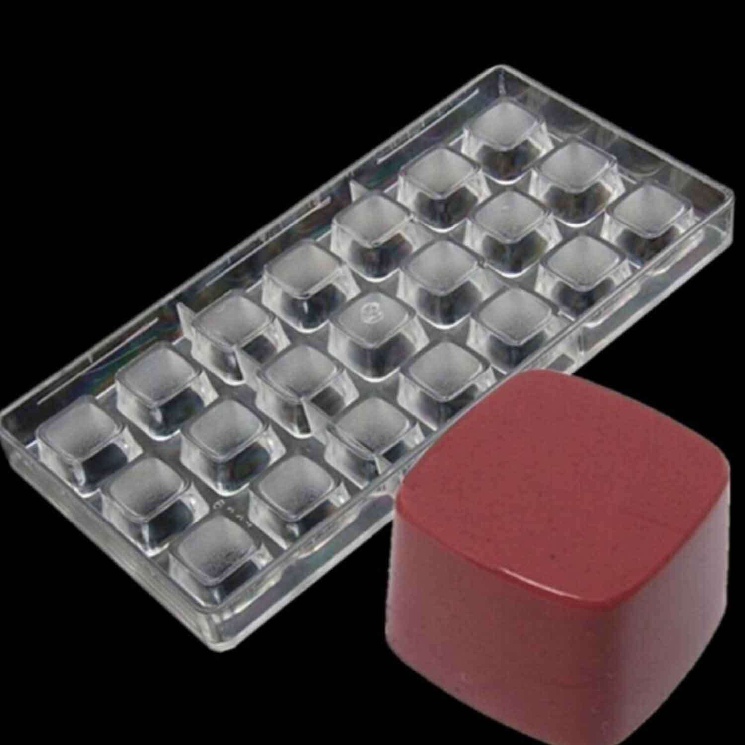 Küp Çikolata Kalıbı, Polikarbon, 27,5x13,5 Cm, EPİNOX, Silikon Polikarbon Kalıplar