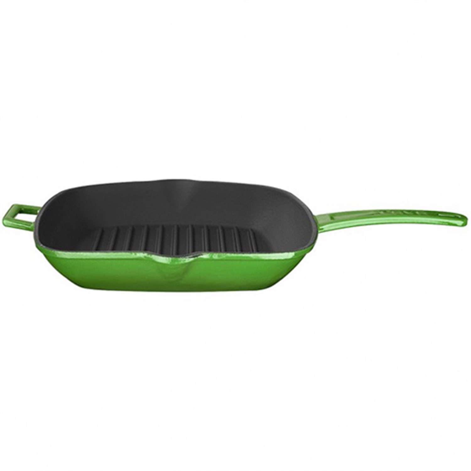 Lava Izgara Tava Döküm Demir Metal Saplı, Yeşil 26x26 Cm