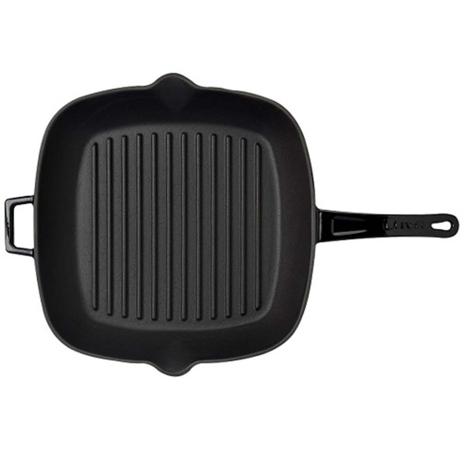 Lava Izgara Tava Döküm Metal Saplı 2,2 Litre Siyah 26x26 Cm