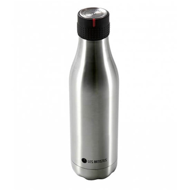 Les Artistes Zaman Ayarlı Termos, Gümüş 500 ml 16,5 Oz