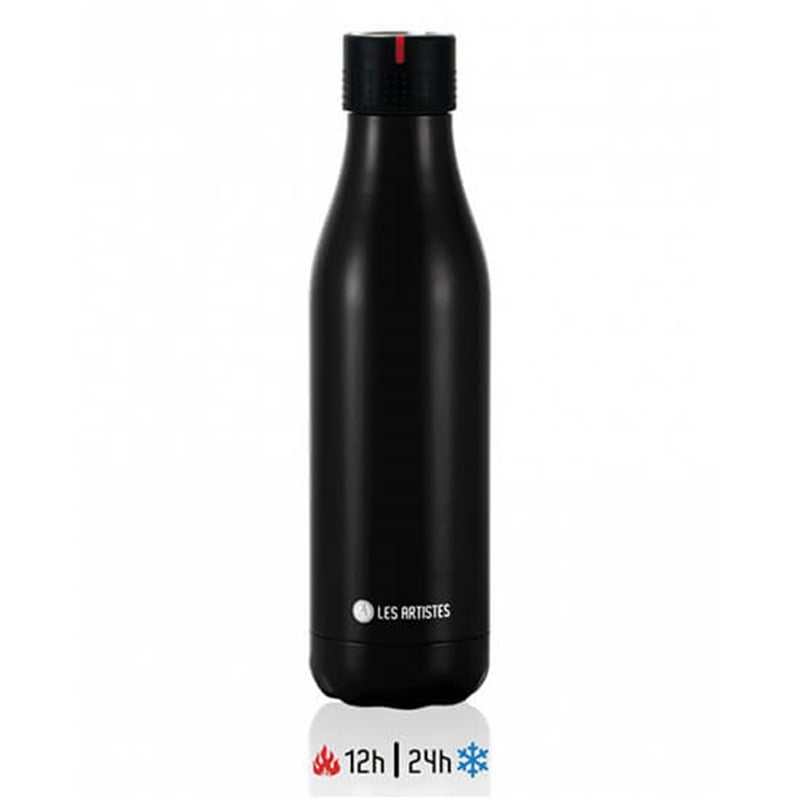 Les Artistes Zaman Ayarlı Termos, Siyah 500 ml 16,5 Oz