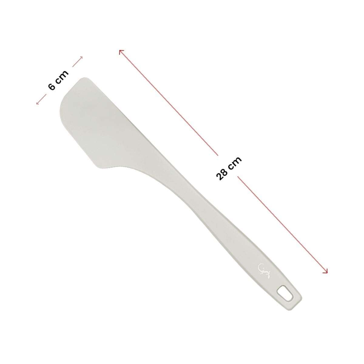 Lurch - Platin Silikon  Hamur Kazıyıcı 28 cm Açık Gri - Yanmaz, Yapışmaz, Bükülmez, Çizmez, Tat ve Koku Bırakmaz - 240006