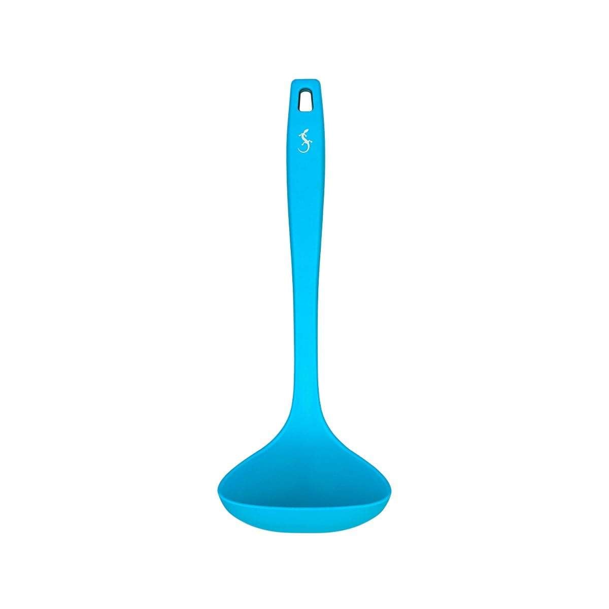 Lurch - Platin Silikon Çorba Kepçesi 28 cm Mavi - Yanmaz, Yapışmaz, Bükülmez, Çizmez, Tat ve Koku Bırakmaz - 240112