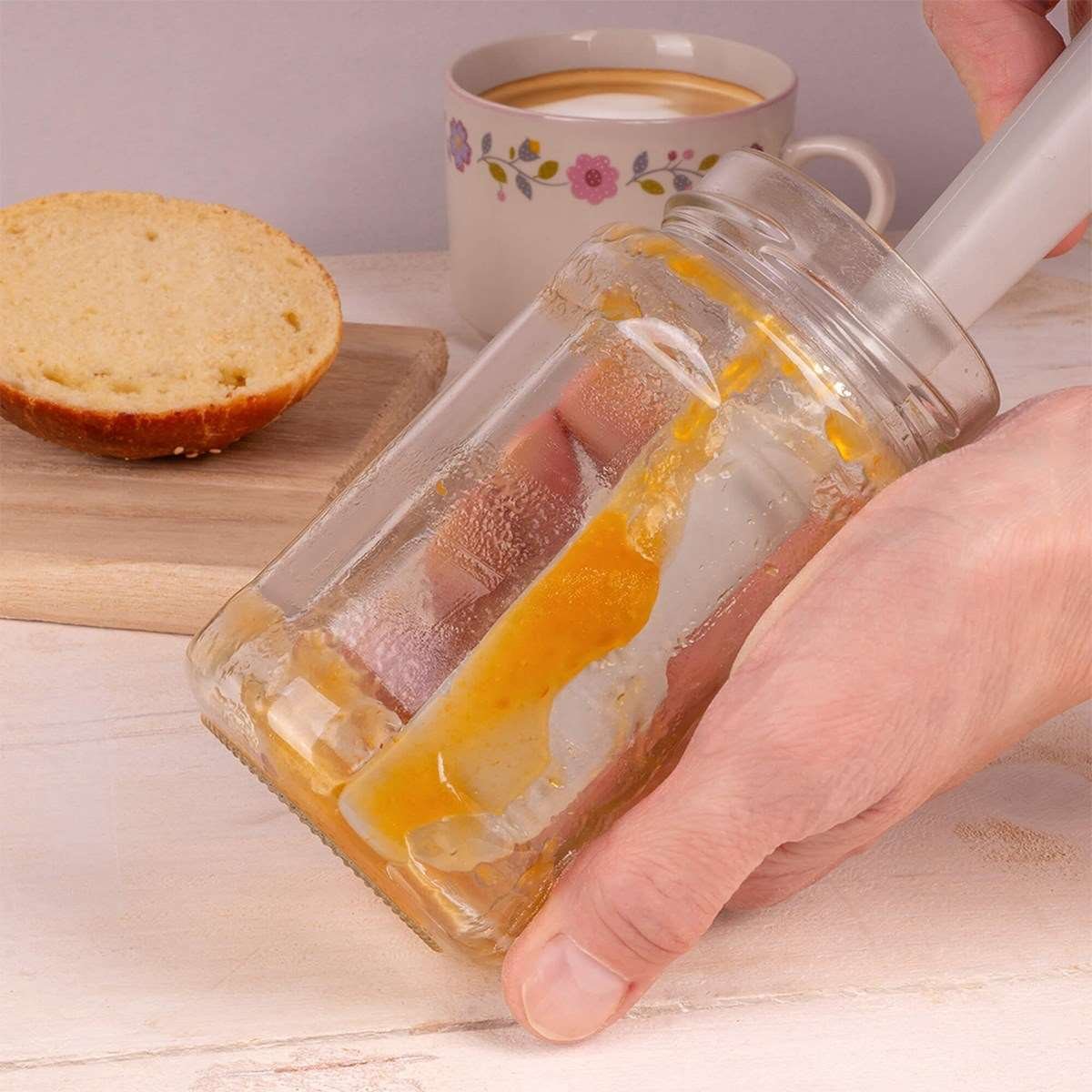 Lurch - Platin Silikon Mini Hamur Kazıyıcı 26 cm Açık Gri - Yanmaz, Yapışmaz, Bükülmez, Çizmez, Tat ve Koku Bırakmaz - 240005