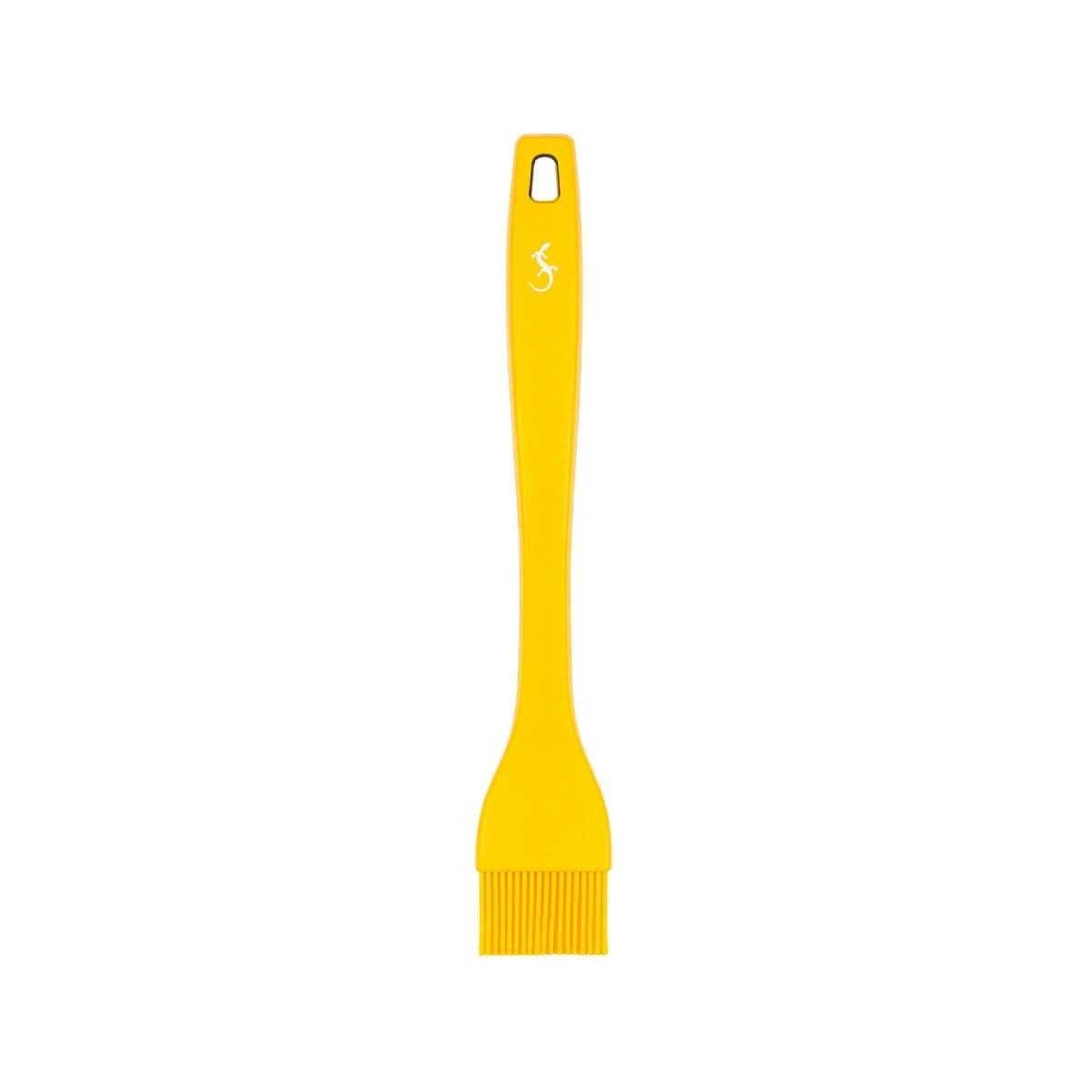 Lurch - Platin Silikon Pasta Fırçası 25,5 cm Sarı - Yanmaz, Yapışmaz, Bükülmez, Çizmez, Tat ve Koku Bırakmaz - 240051