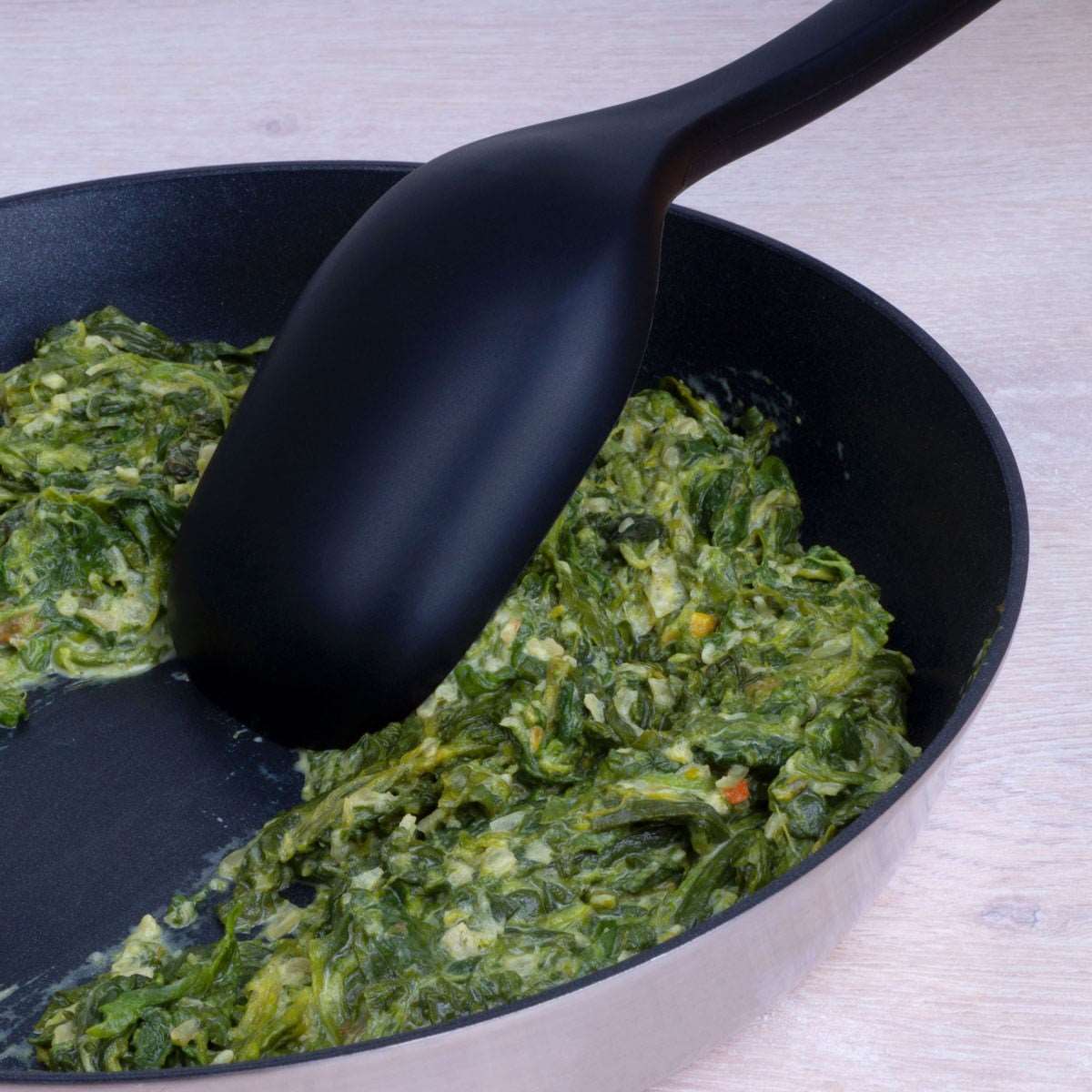 Lurch - Platin Silikon Servis Kaşığı 33,5 cm Siyah - Yanmaz, Yapışmaz, Bükülmez, Çizmez, Tat ve Koku Bırakmaz - 240614