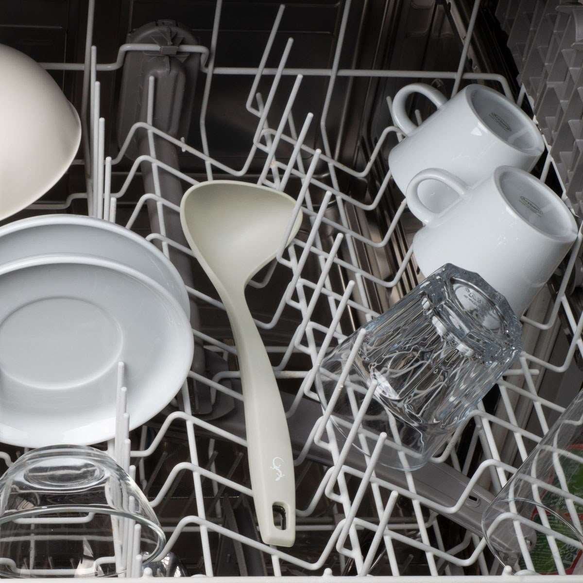 Lurch - Platin Silikon Sos Kepçesi 28 cm Açık Gri - Yanmaz, Yapışmaz, Bükülmez, Çizmez, Tat ve Koku Bırakmaz - 240015