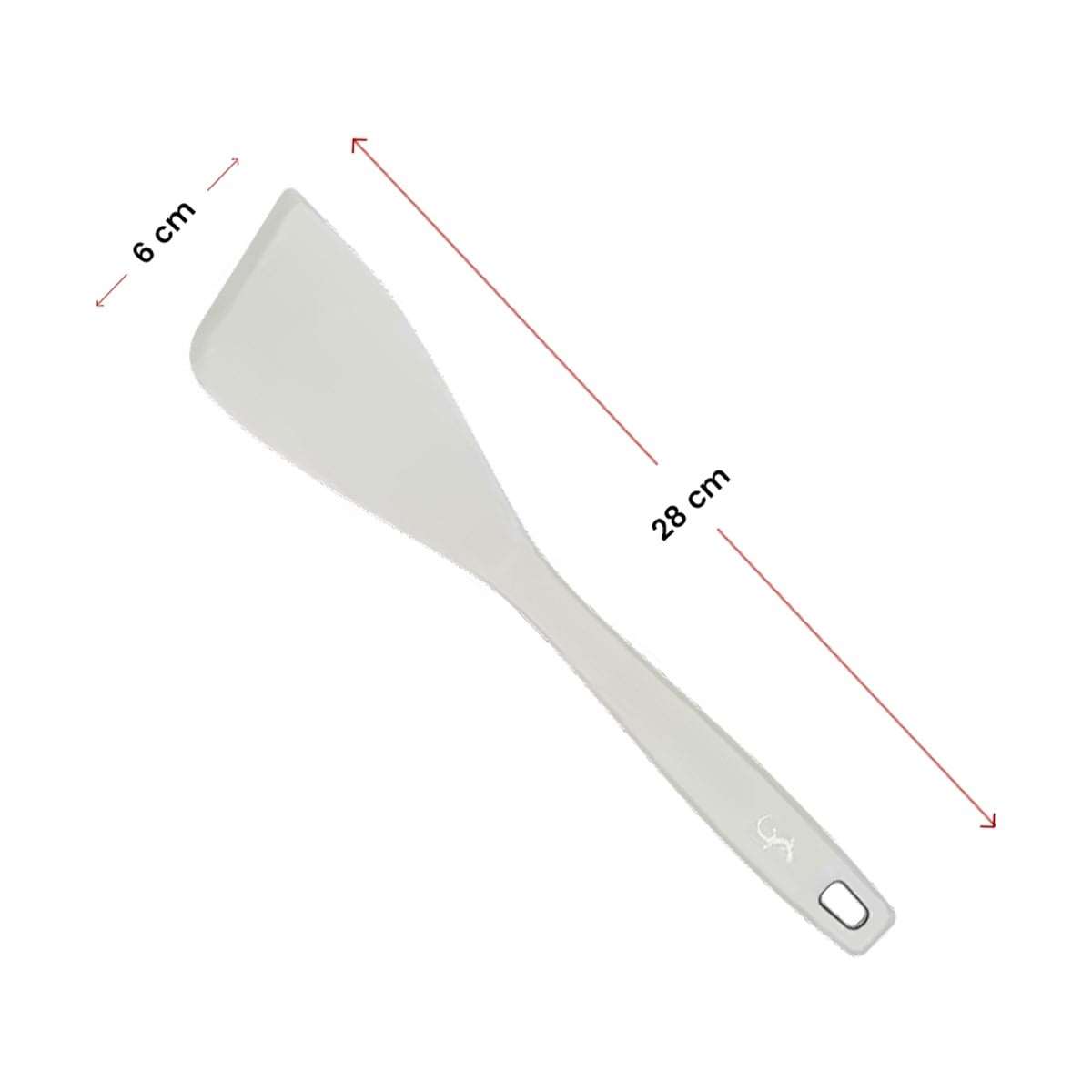 Lurch - Platin Silikon Spatula 28 cm Açık Gri - Yanmaz, Yapışmaz, Bükülmez, Çizmez, Tat ve Koku Bırakmaz - 240004