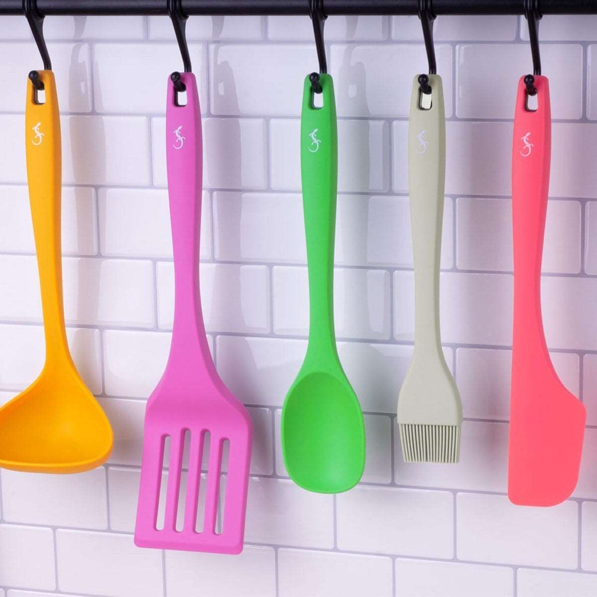 Lurch - Platin Silikon Spatula 28 cm Açık Gri - Yanmaz, Yapışmaz, Bükülmez, Çizmez, Tat ve Koku Bırakmaz - 240004