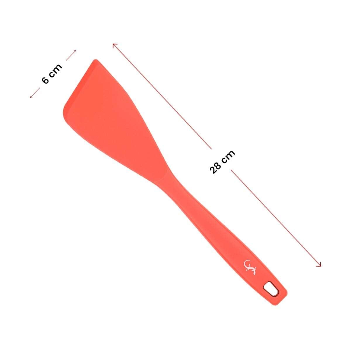 Lurch - Platin Silikon Spatula 28 cm Somon - Yanmaz, Yapışmaz, Bükülmez, Çizmez, Tat ve Koku Bırakmaz - 240064