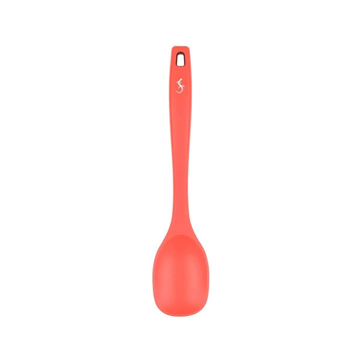 Lurch - Platin Silikon Yemek Kaşığı 28 cm Somon - Yanmaz, Yapışmaz, Bükülmez, Çizmez, Tat ve Koku Bırakmaz - 240061
