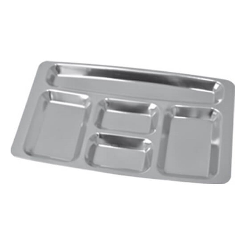 Özbir Kahvaltı Tabağı Self Servis, Tabldot, 5 Gözlü 29,5X19,5X0,6 Cm