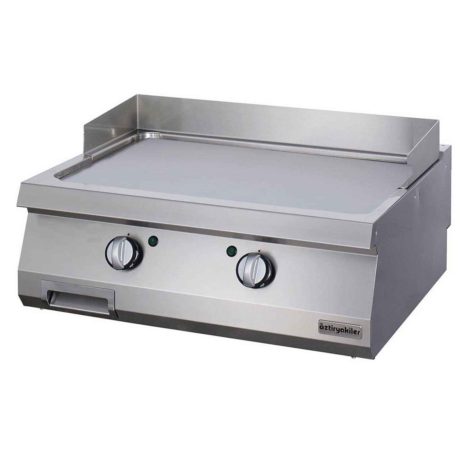 Öztiryakiler 700 Seri Set Üstü Grill Plate Düz Elektrikli  80x70x30 Cm
