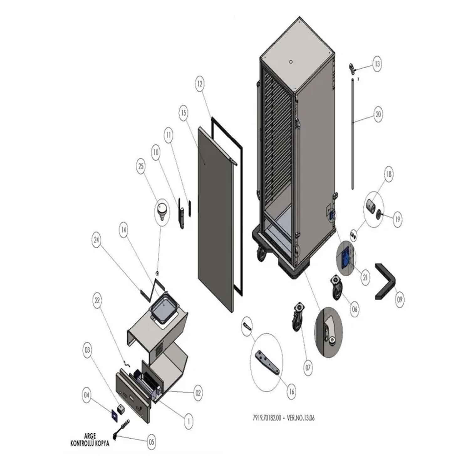 Öztiryakiler Banket Arabası Resiztansı, 1000+1000 W, Öztiryakiler, Öztiryakiler Banket Arabası Yedek Parça