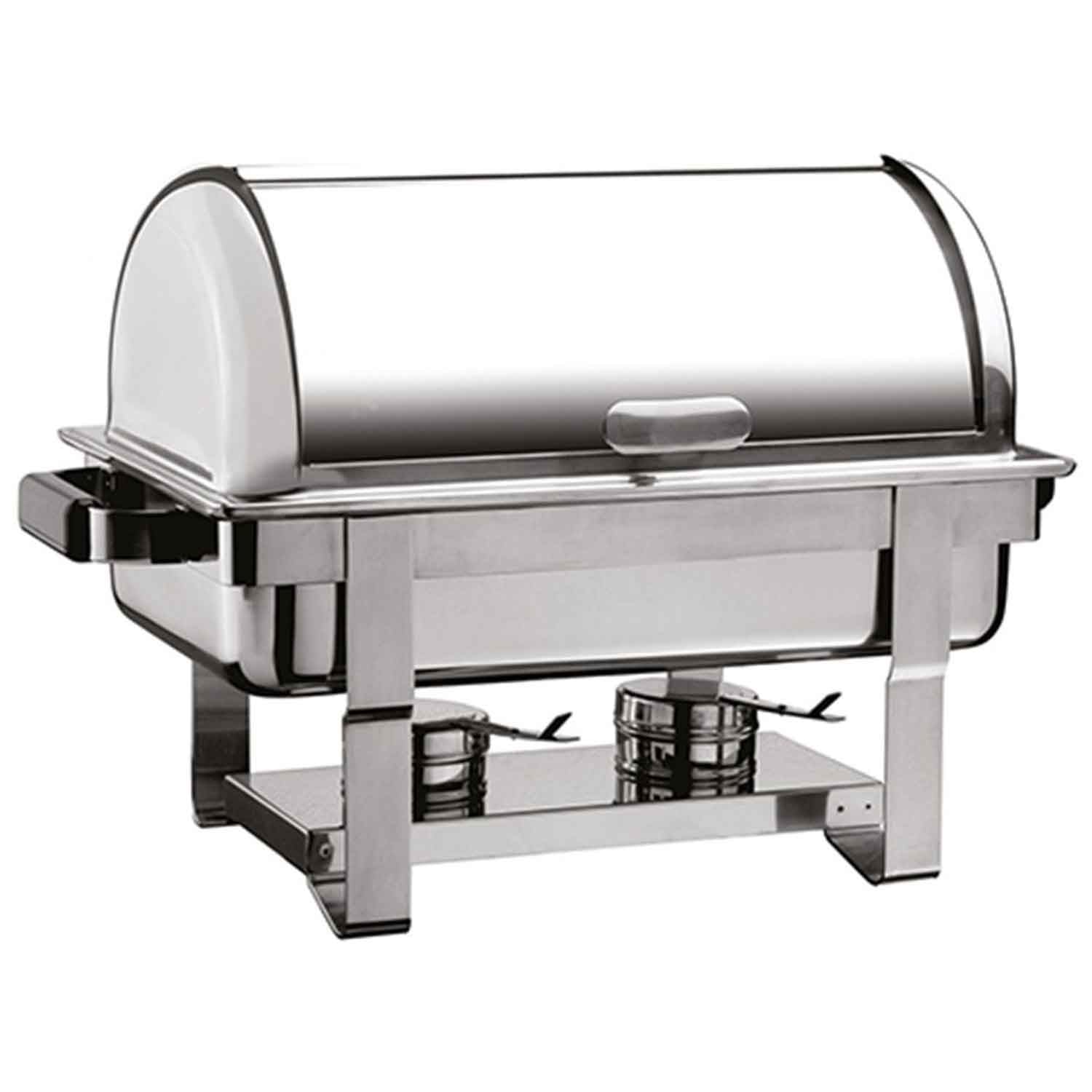 Öztiryakiler Chafing Dish 1/1 Yekpara Rolltop Was Ayak Elektrikli+Yakıtlı