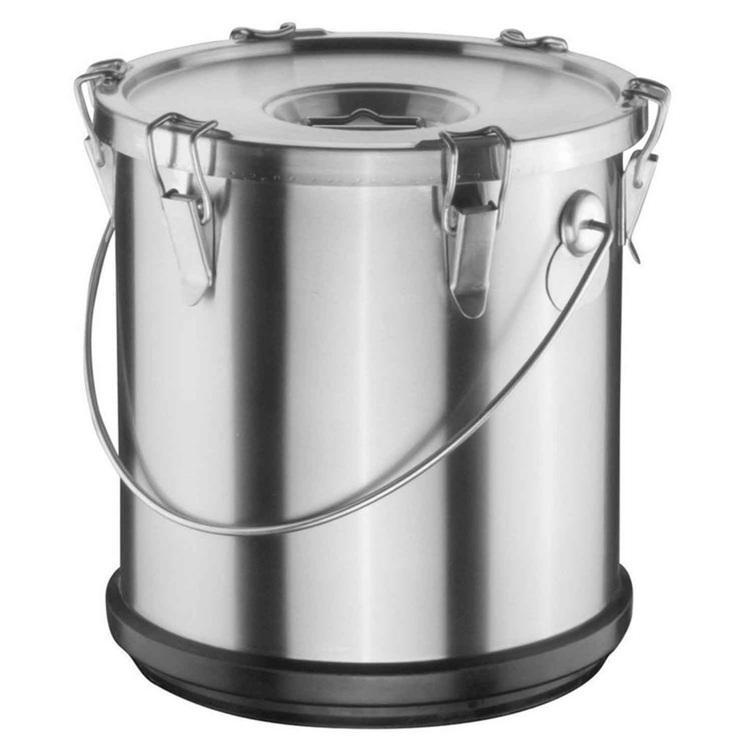 Öztiryakiler Çift Cidarlı Termos 6 Clipsli Lastik Korumalı 15 Litre 32x23 Cm