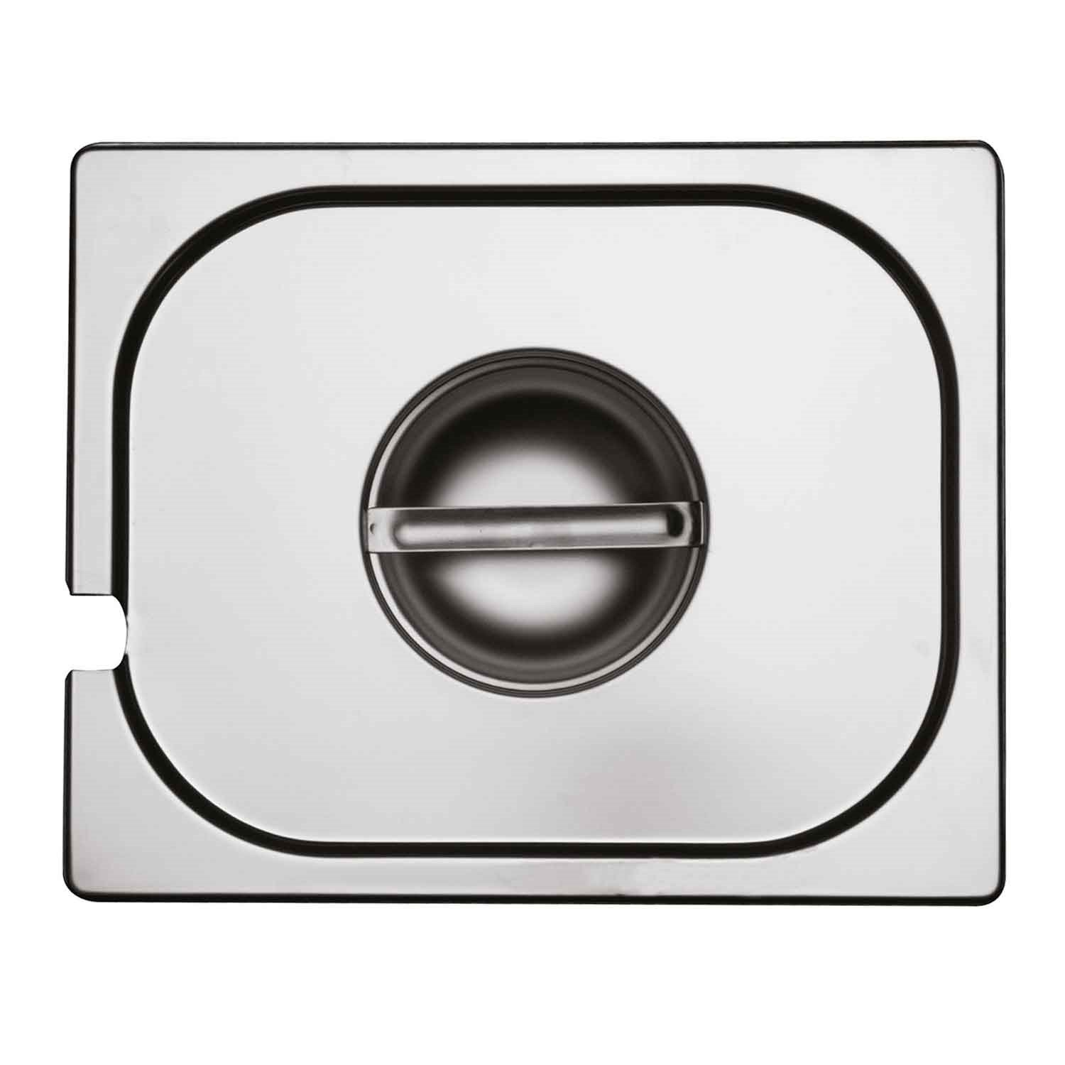 Öztiryakiler Gastronom Küvet Kapak 1/4 Kepçe Delikli GDD 16,2x26,5 Cm