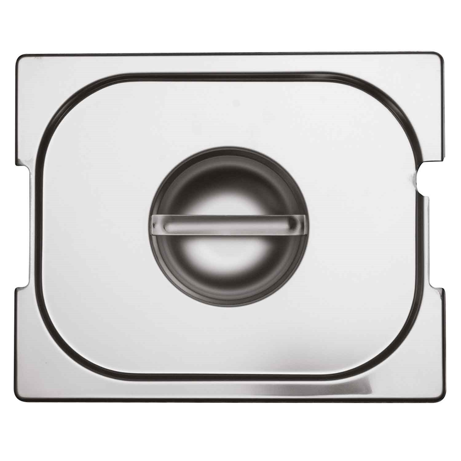 Öztiryakiler Gastronom Küvet Kapak 1/6 Sap Yeri ve Kepçe Delik GDDH 16,2x17,6 Cm