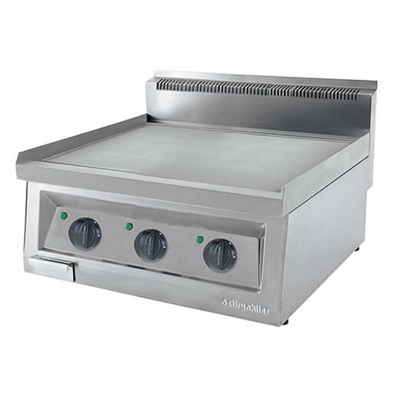 Öztiryakiler Grill Plate Set Üstü Elektrikli Düz 70*65 Sert Krom Kaplı