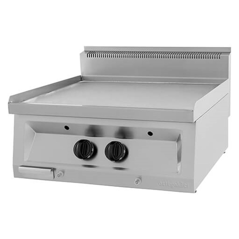 Öztiryakiler Grill Plate Set Üstü Gazlı Düz 70*65 Sert Krom Kaplı