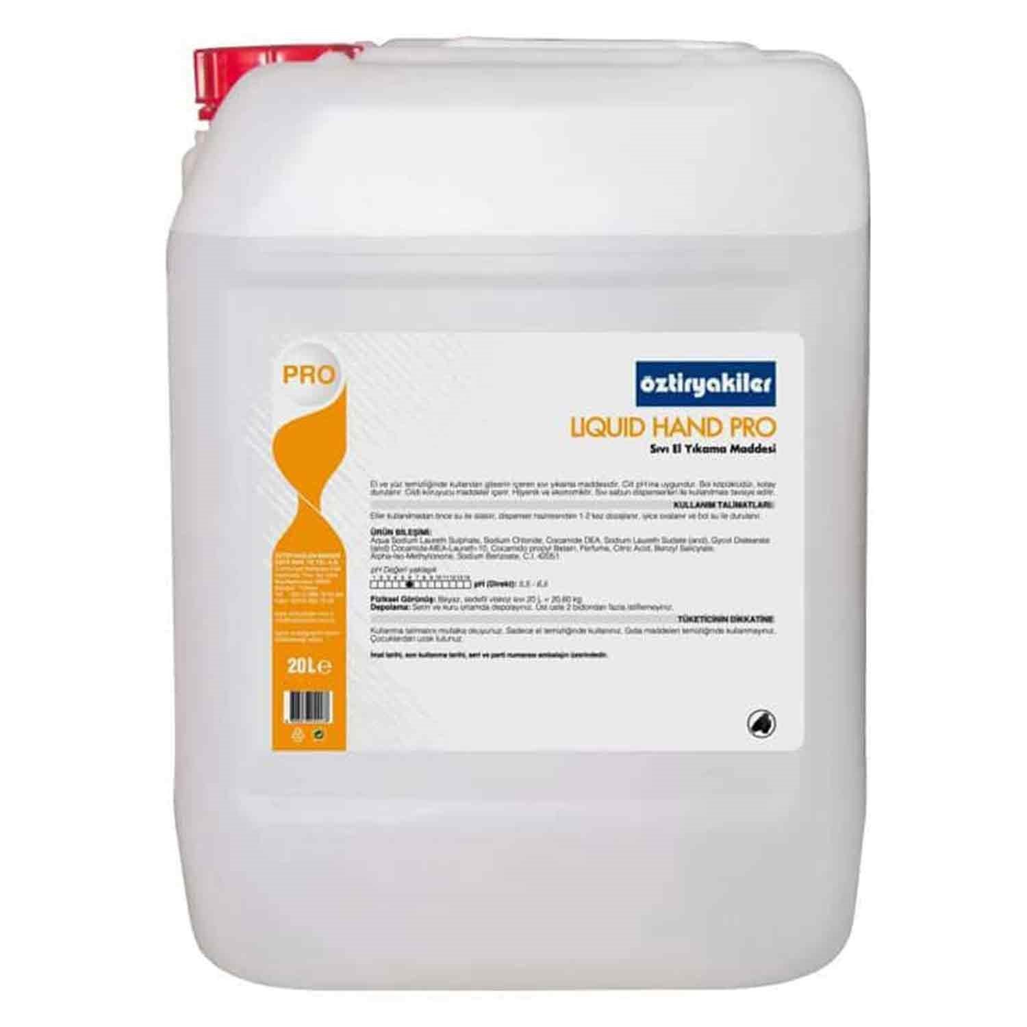 Öztiryakiler Hand Pro Sıvı El Yıkama Maddesi 20 Litre