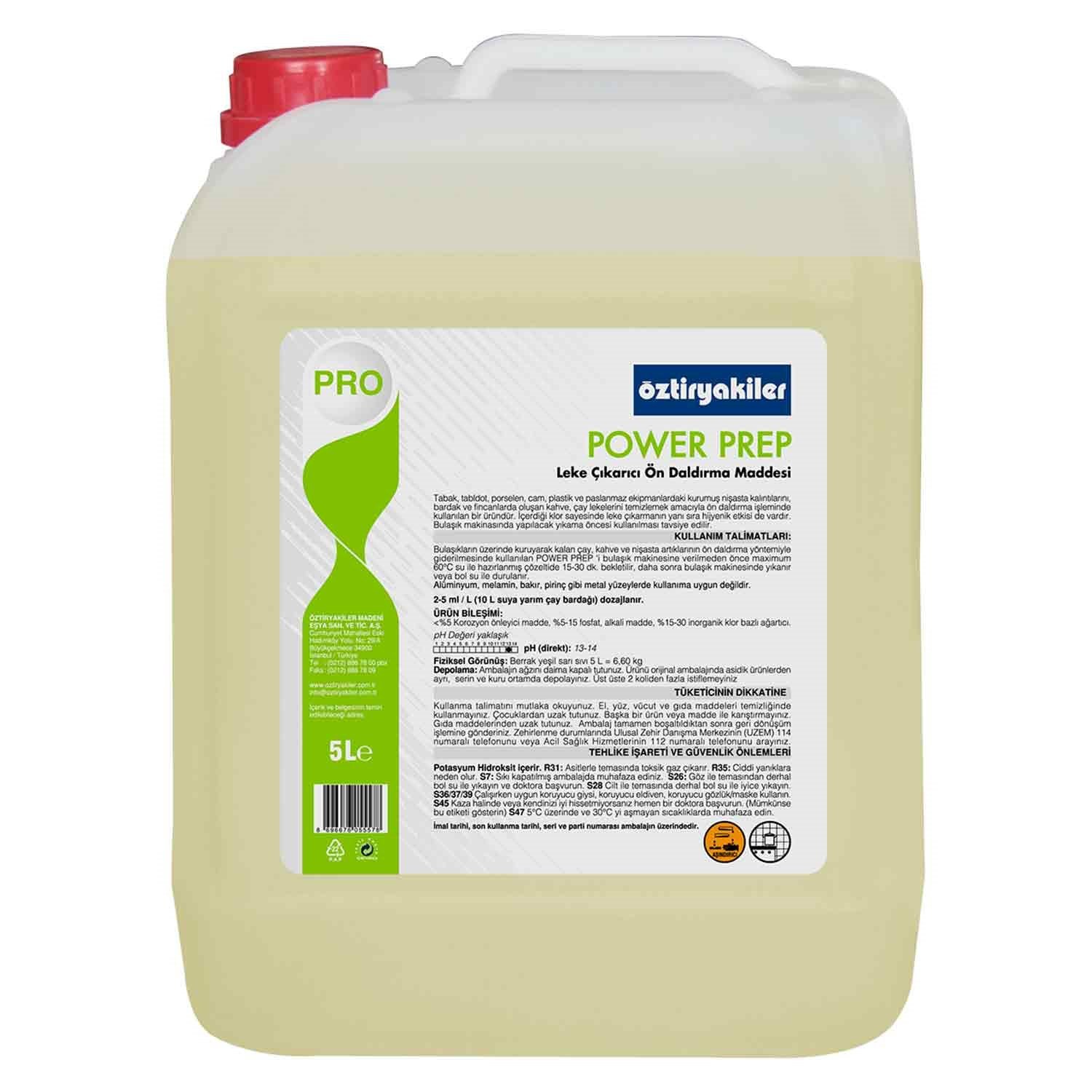 Öztiryakiler Prep Leke Çıkarıcı Ön Daldırma Maddesi 5 Litre