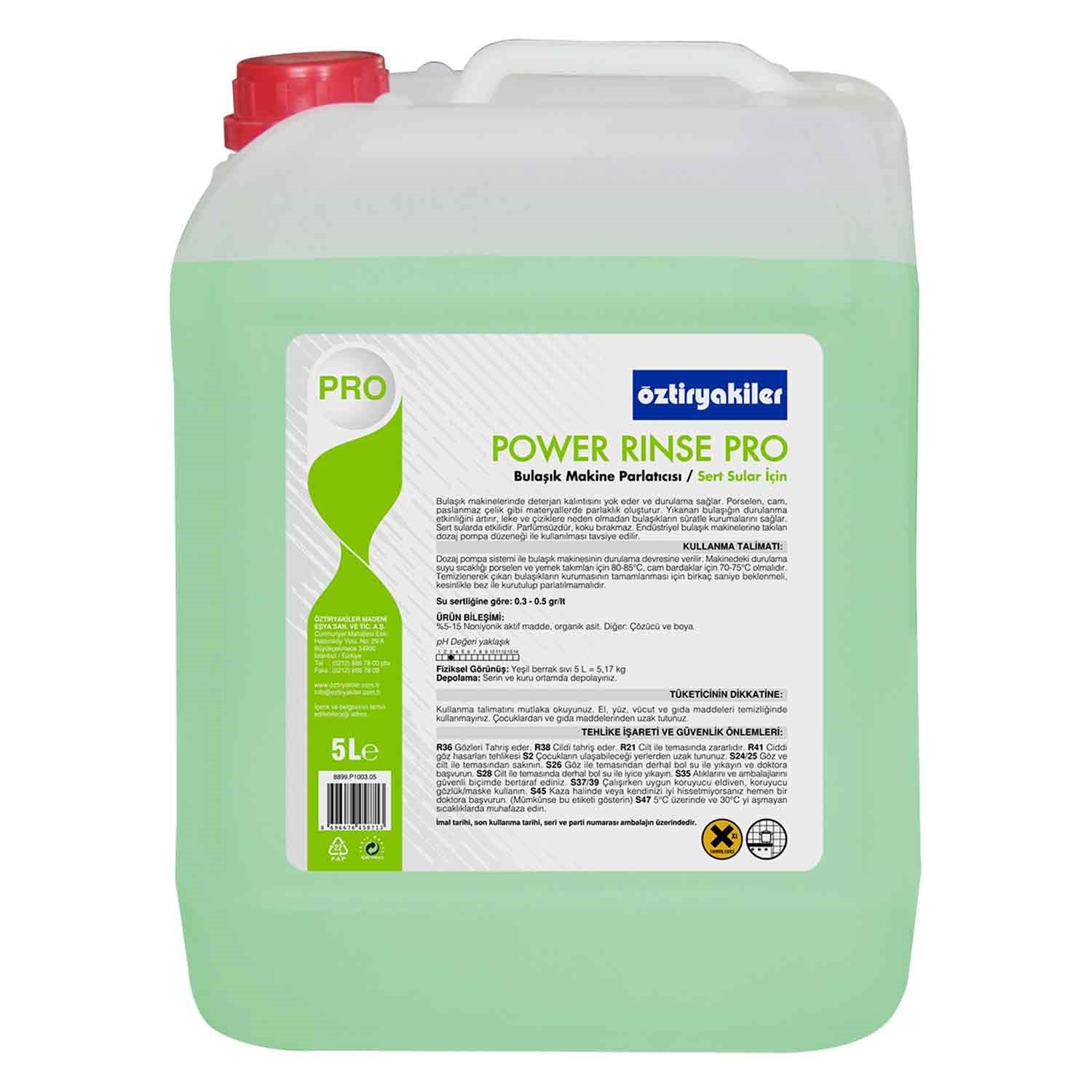 Öztiryakiler Rinse Pro Bulaşık Makinesi Parlatıcısı 5 Litre