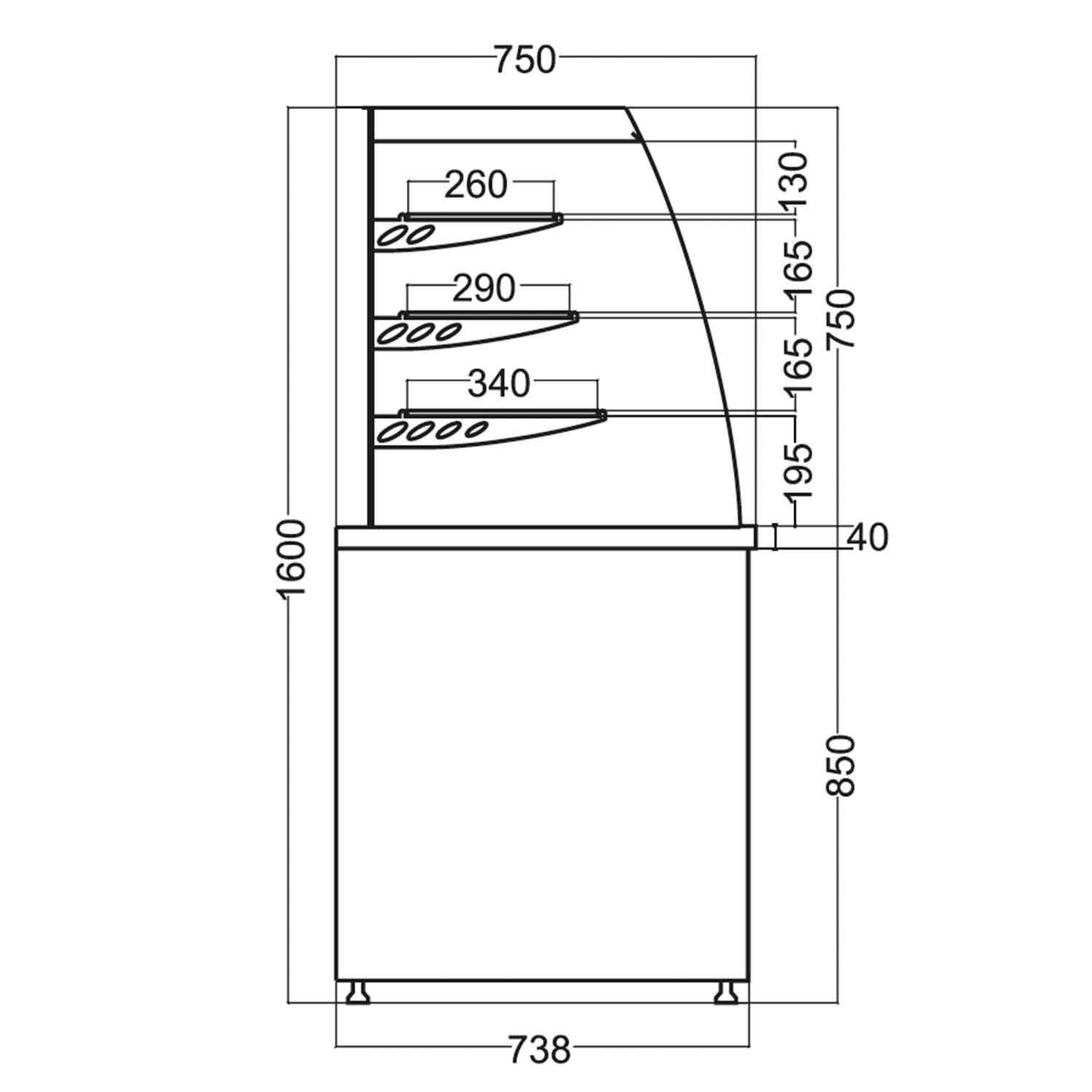 Öztiryakiler Self Servis Soğuk Teşhir Dolabı 200 Cm, Öztiryakiler, Teşhir ve İçecek Dolapları