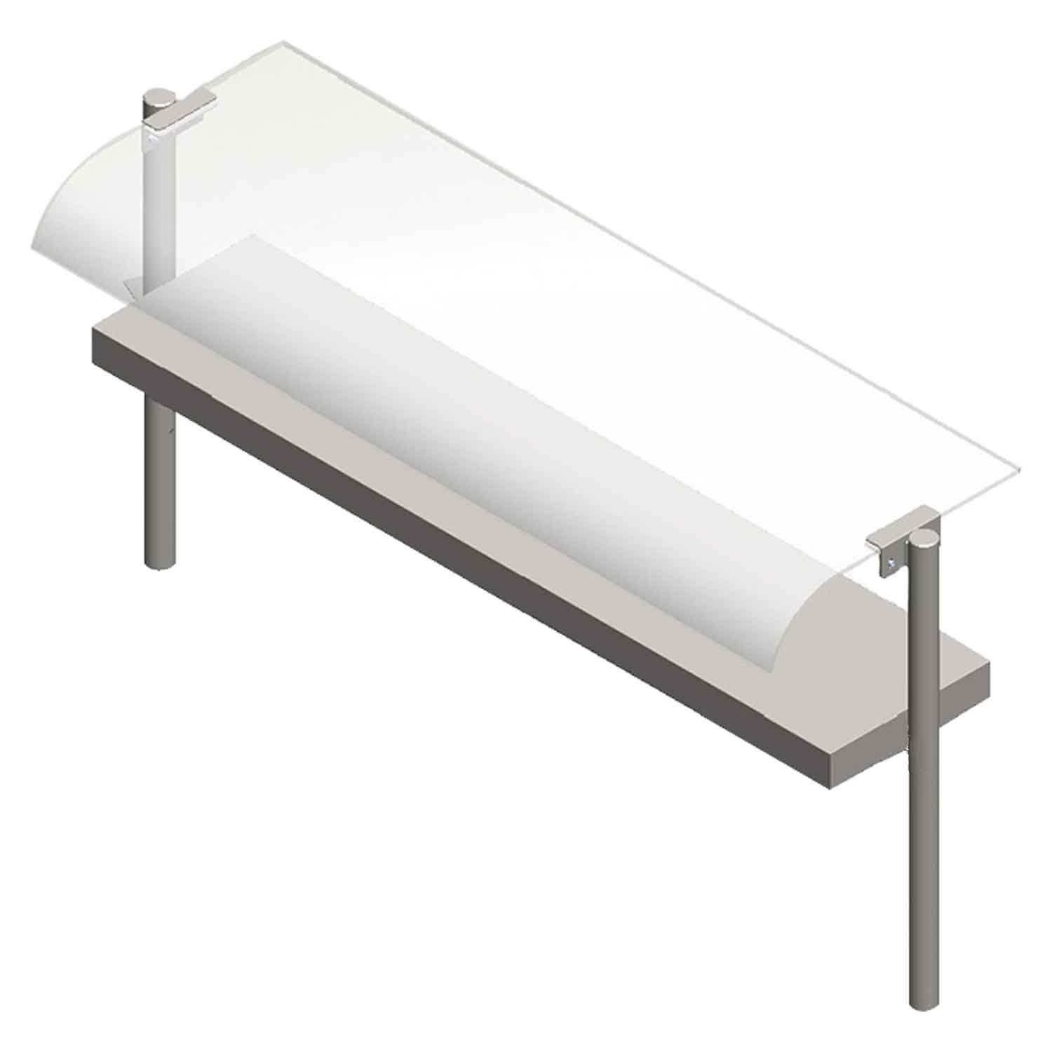 Öztiryakiler Servis Rafı Mam Tipi 120x30 Cm