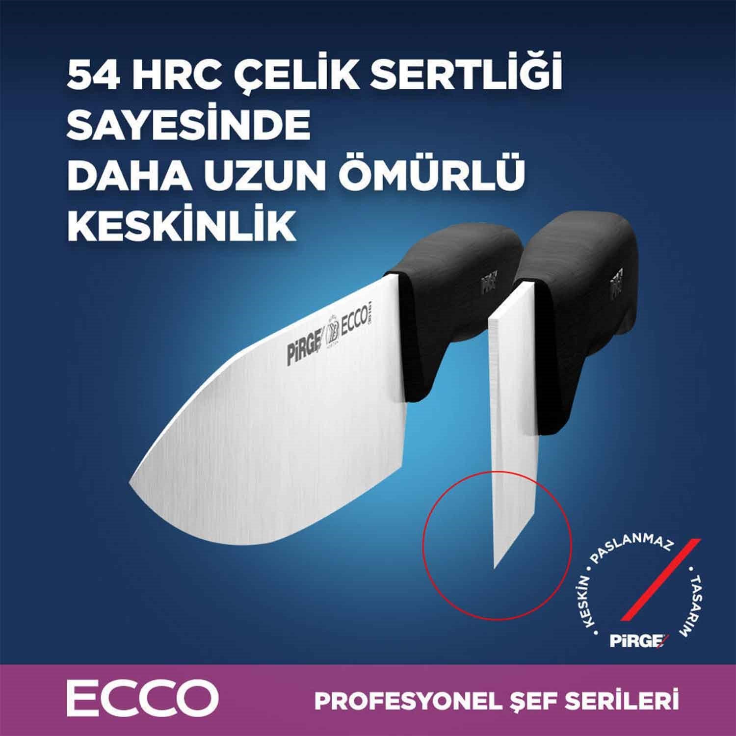 Pirge Ecco 3 Lü Bıçak Seti, Çantalı