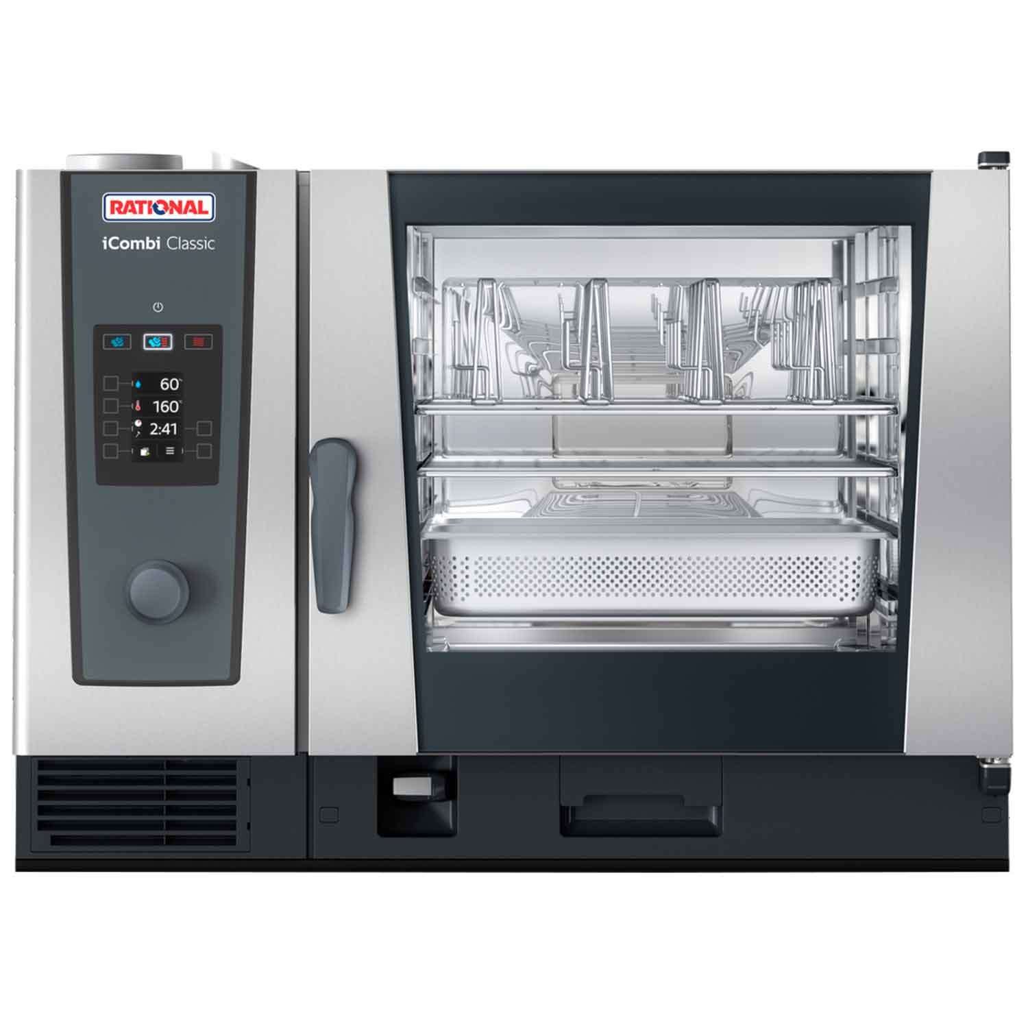 Rational İcombi Classic Buhar Konveksiyonlu Fırın, 6x2/1 GN Tepsi Kapasiteli, Gazlı, Rational, Kategorisiz