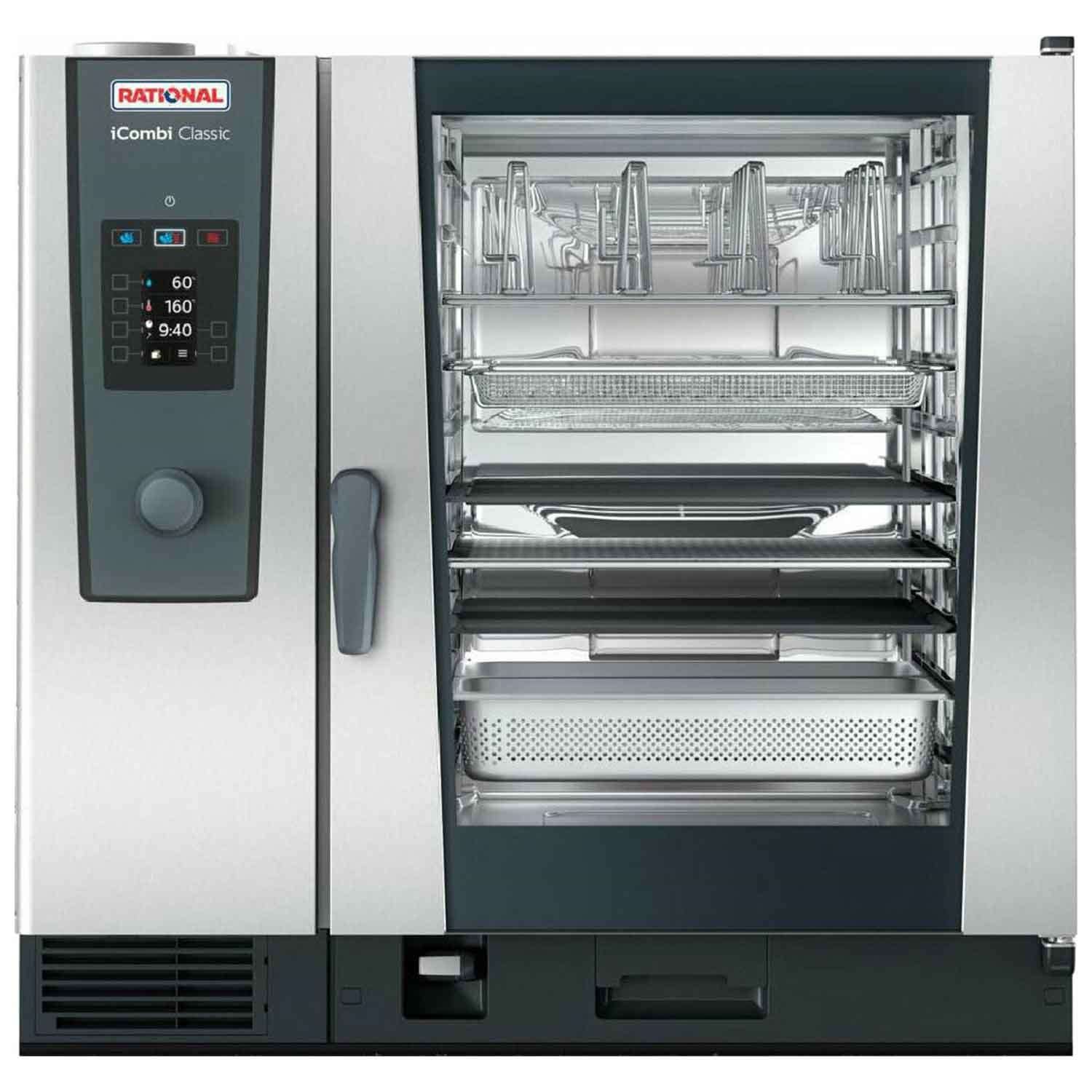 Rational İcombi Classic Buhar Konveksiyonlu Fırın, 10x2/1 GN Tepsi Kapasiteli, Elektrikli, Rational, Kategorisiz