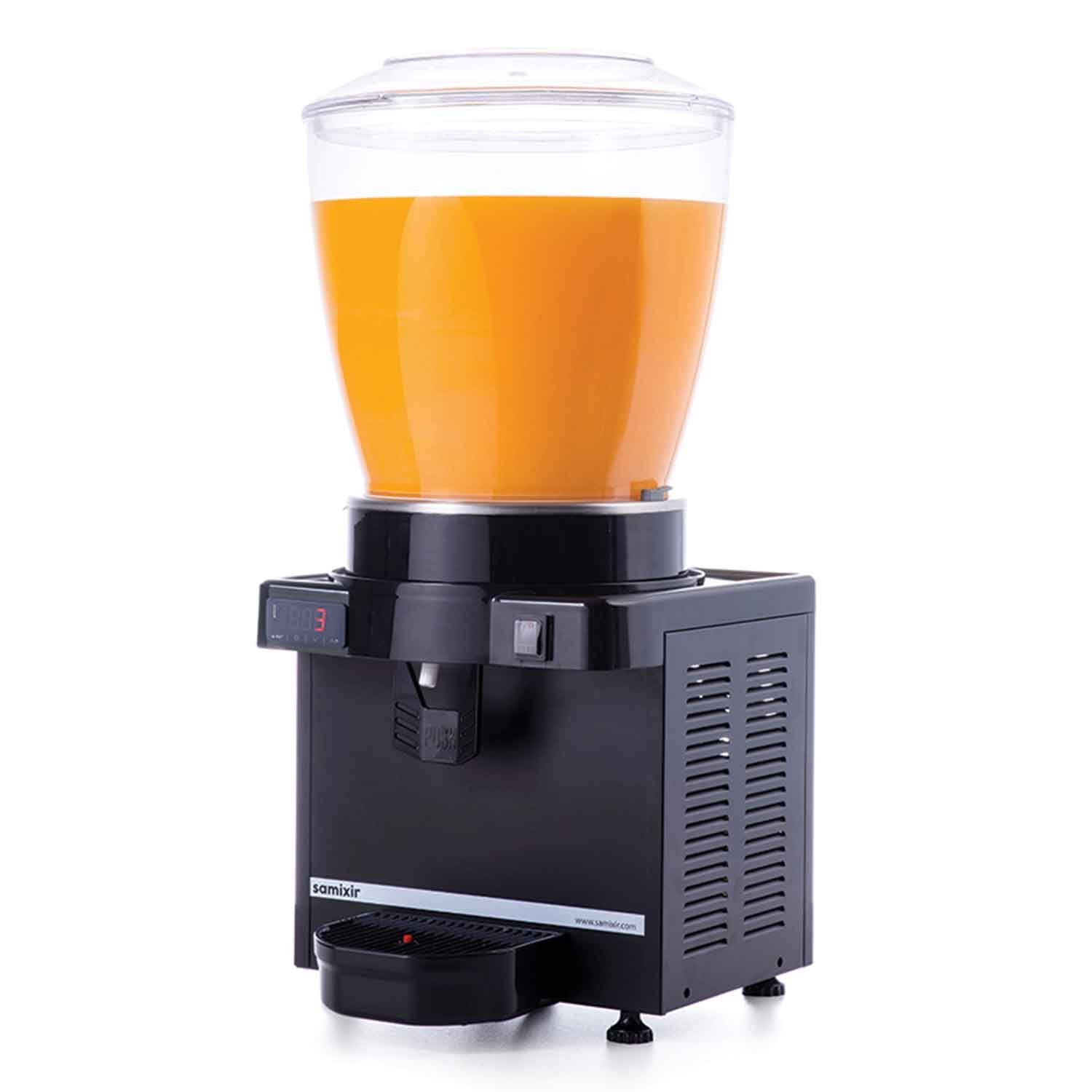 Samixir 22 Litre Karıştırıcılı Dijital Soğuk İçecek Dispenseri Siyah, Samixir, Şerbetlik ve Ayran Makineleri