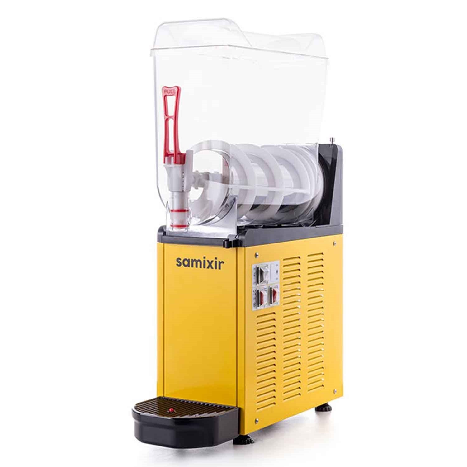 Samixir Ice Slush Mono Buzlu İçecek Granita Makinesi 12 Litre Sarı, Samixir, Slash Karlı İçecek Makineleri