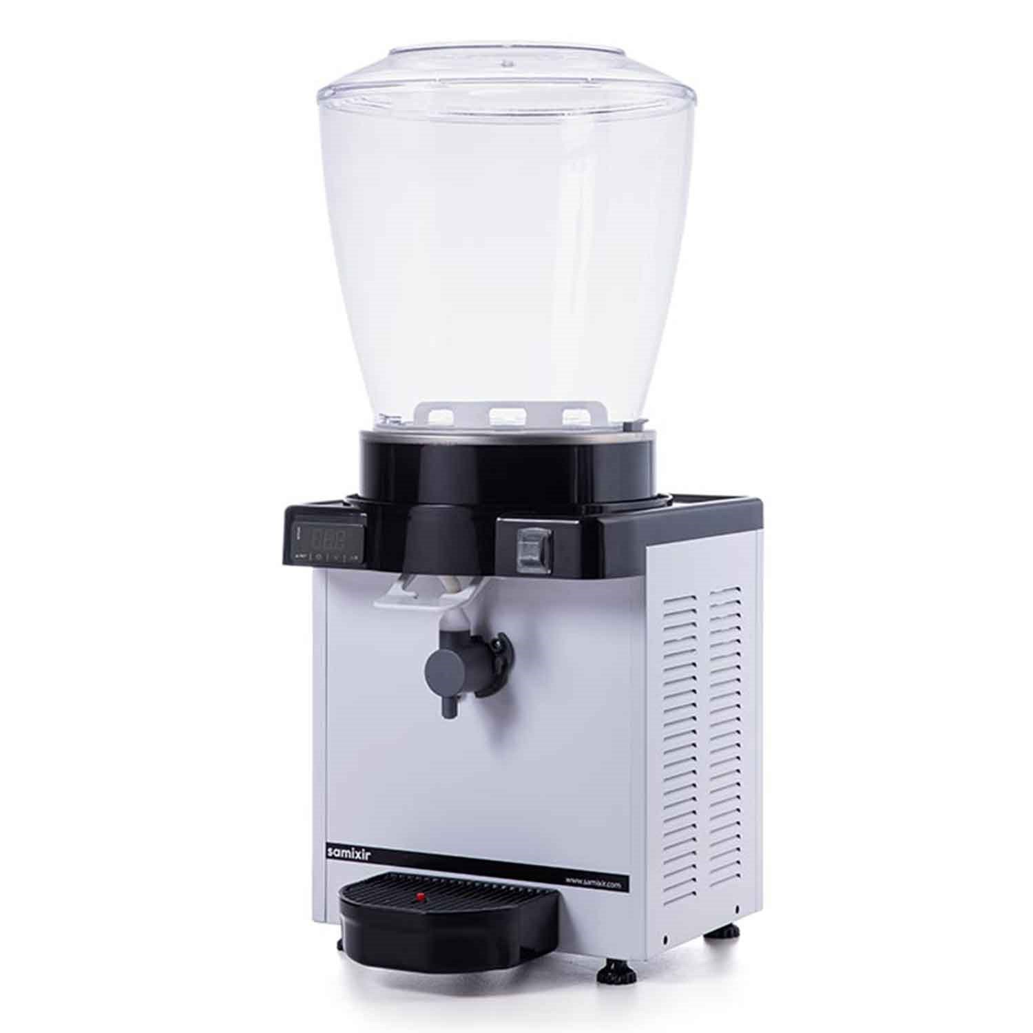 Samixir KAM22 Köpüklü Ayran Dispenseri, 22 L, Dijital, Panaromik, Beyaz, Samixir, Şerbetlik ve Ayran Makineleri