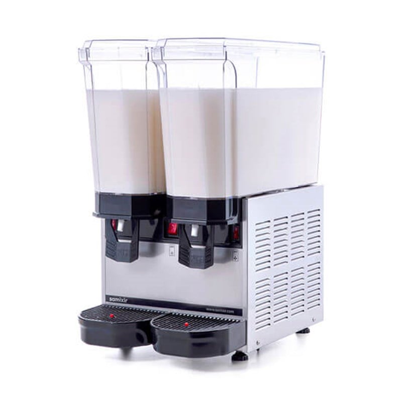 Samixir Klasik Twin 2x20 Litre Karıştırıcılı Soğuk İçecek Dispenseri İnox