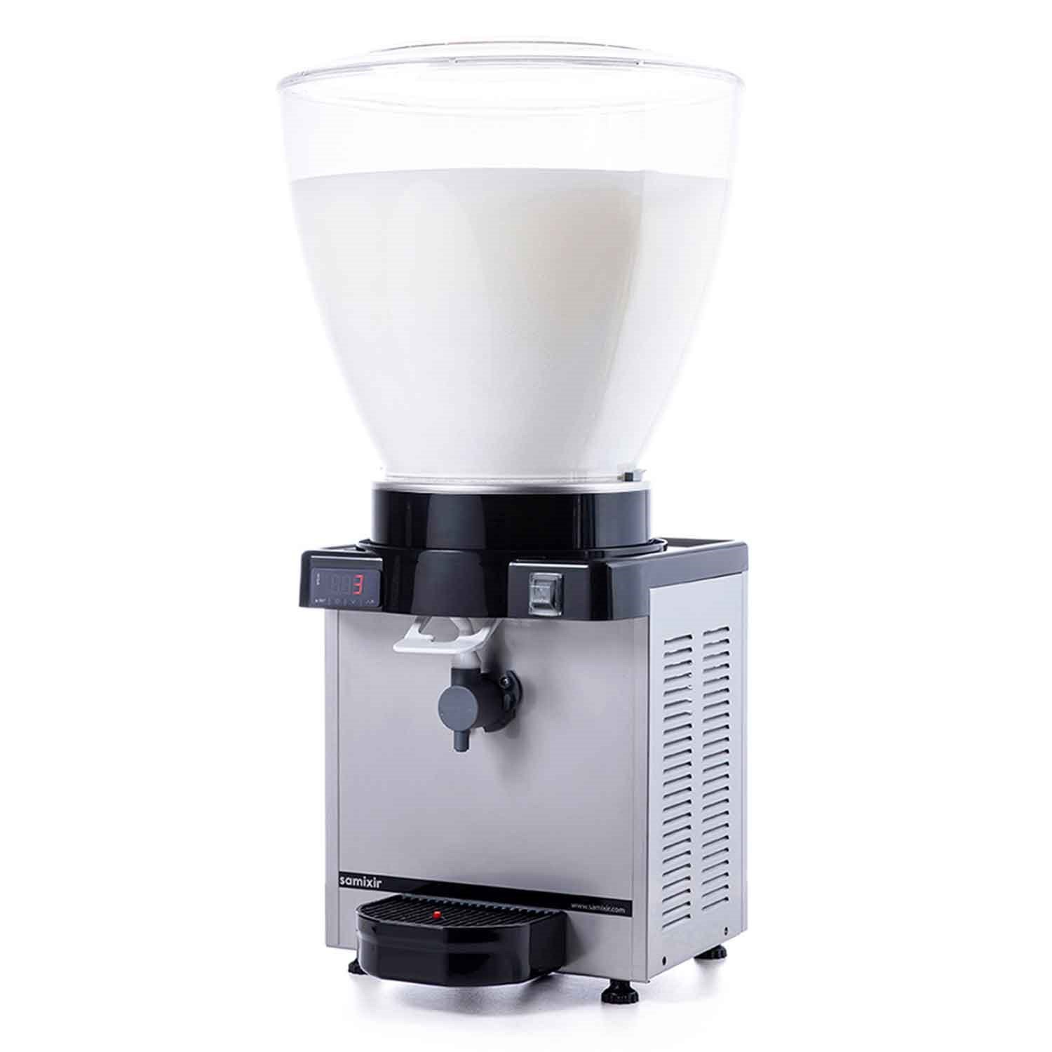 Samixir Köpüklü Ayran Makinesi, 40 Litre Dijital Panaromik İnox, Samixir, Şerbetlik ve Ayran Makineleri