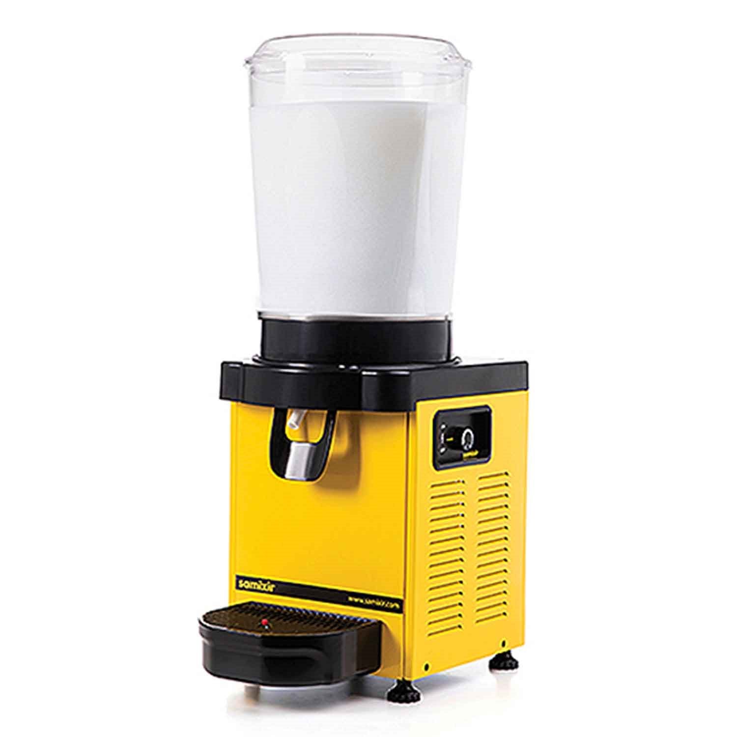 Samixir M10 Soğuk İçecek Dispenseri, 10 L, Analog, Panaromik, Sarı, Samixir, Şerbetlik ve Ayran Makineleri