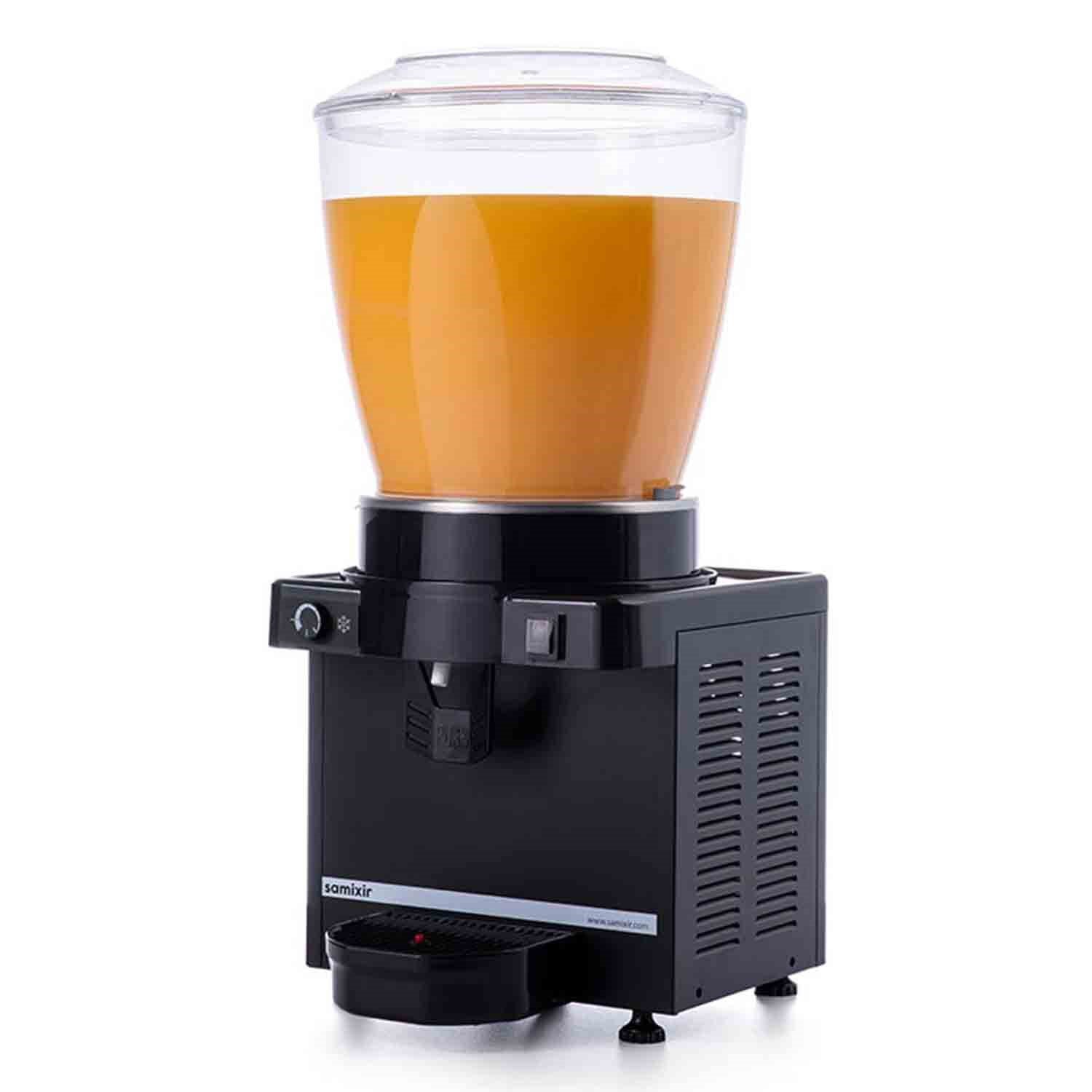 Samixir M22 Soğuk İçecek Dispenseri, 22 L, Karıştırıcılı Analog, Siyah, Samixir, Şerbetlik ve Ayran Makineleri