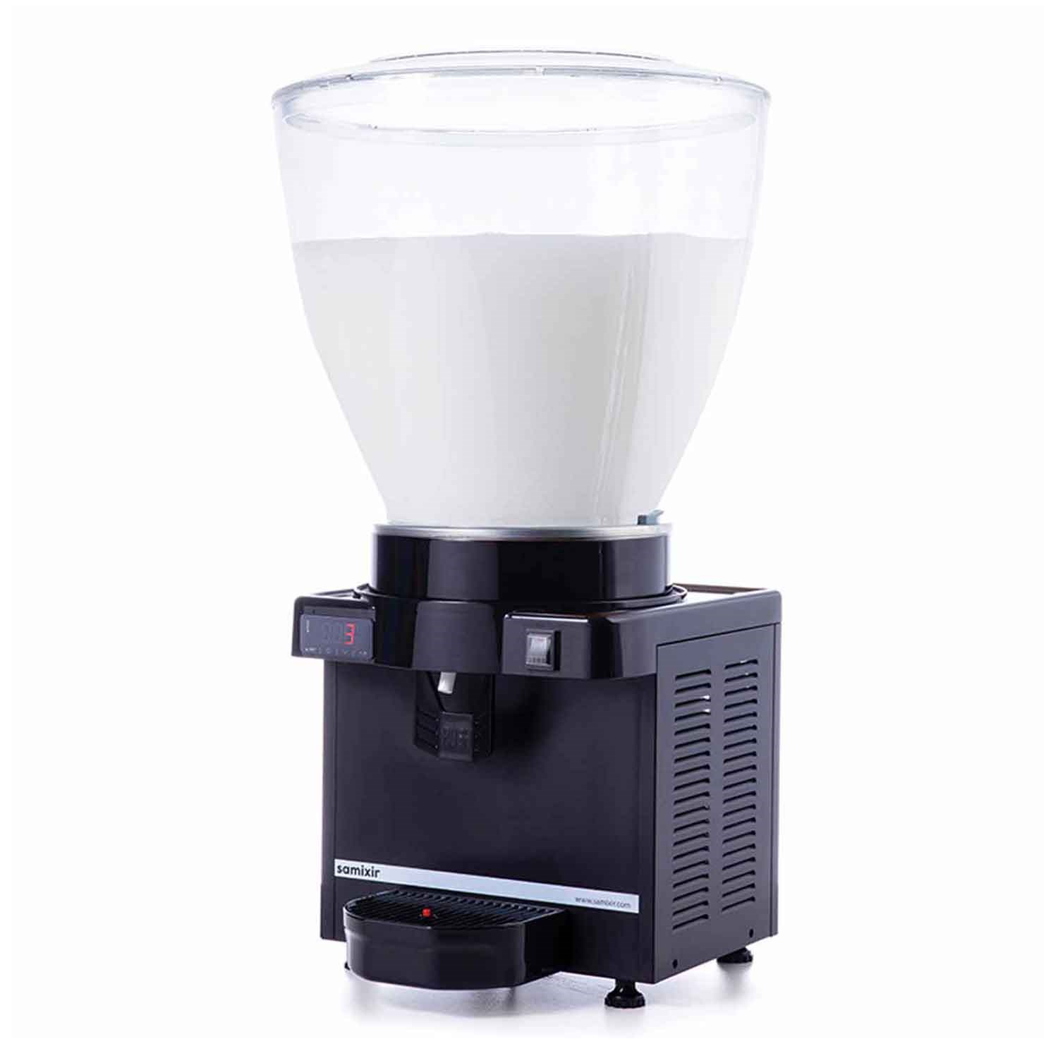 Samixir M40 Soğuk İçecek Dispenseri, 40 Litre, Dijital, Panaromik, Siyah, Samixir, Şerbetlik ve Ayran Makineleri