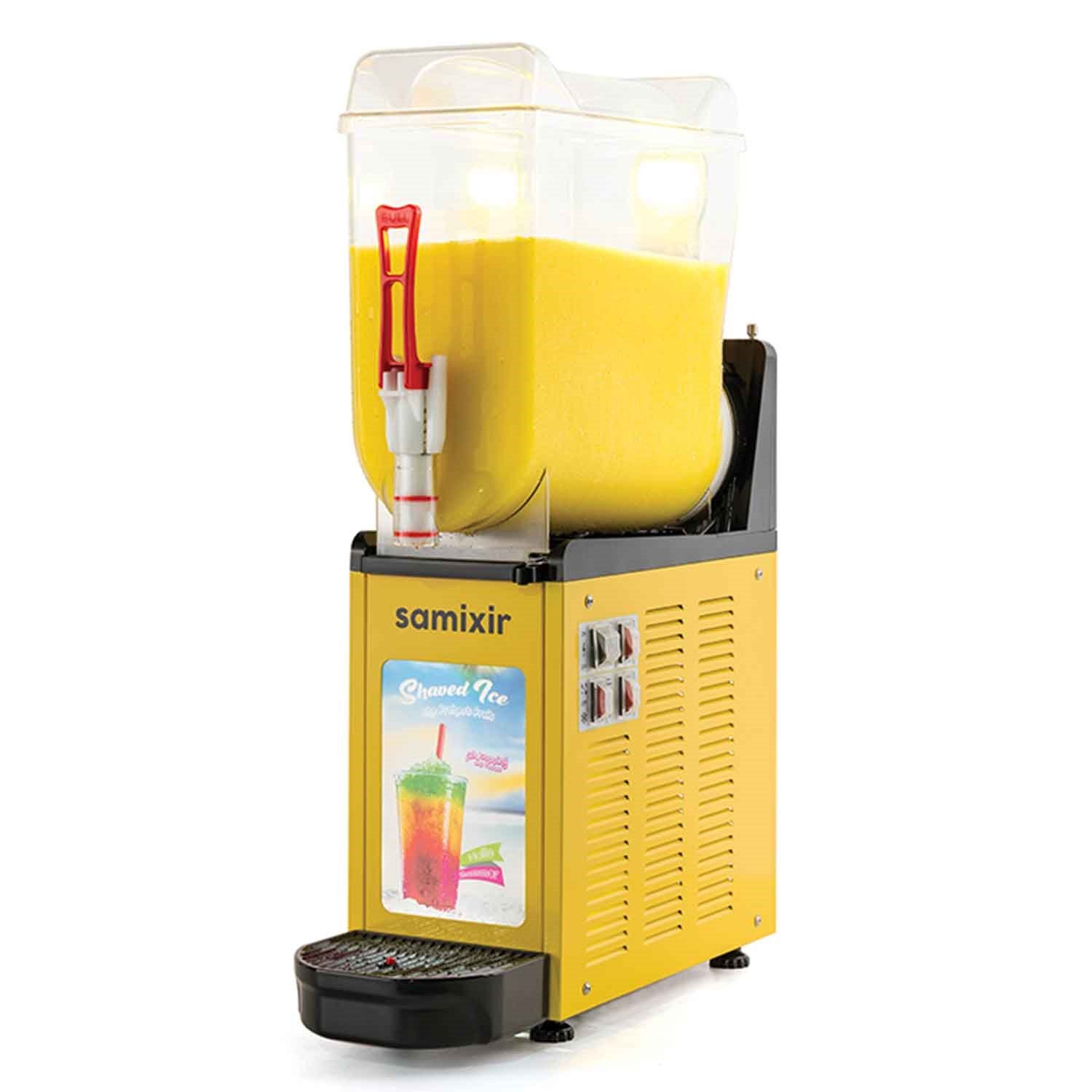 Samixir Mono Alure Ice Slush, Granita Meyve Suyu Dispenseri 12 Litre Sarı, Samixir, Slash Karlı İçecek Makineleri