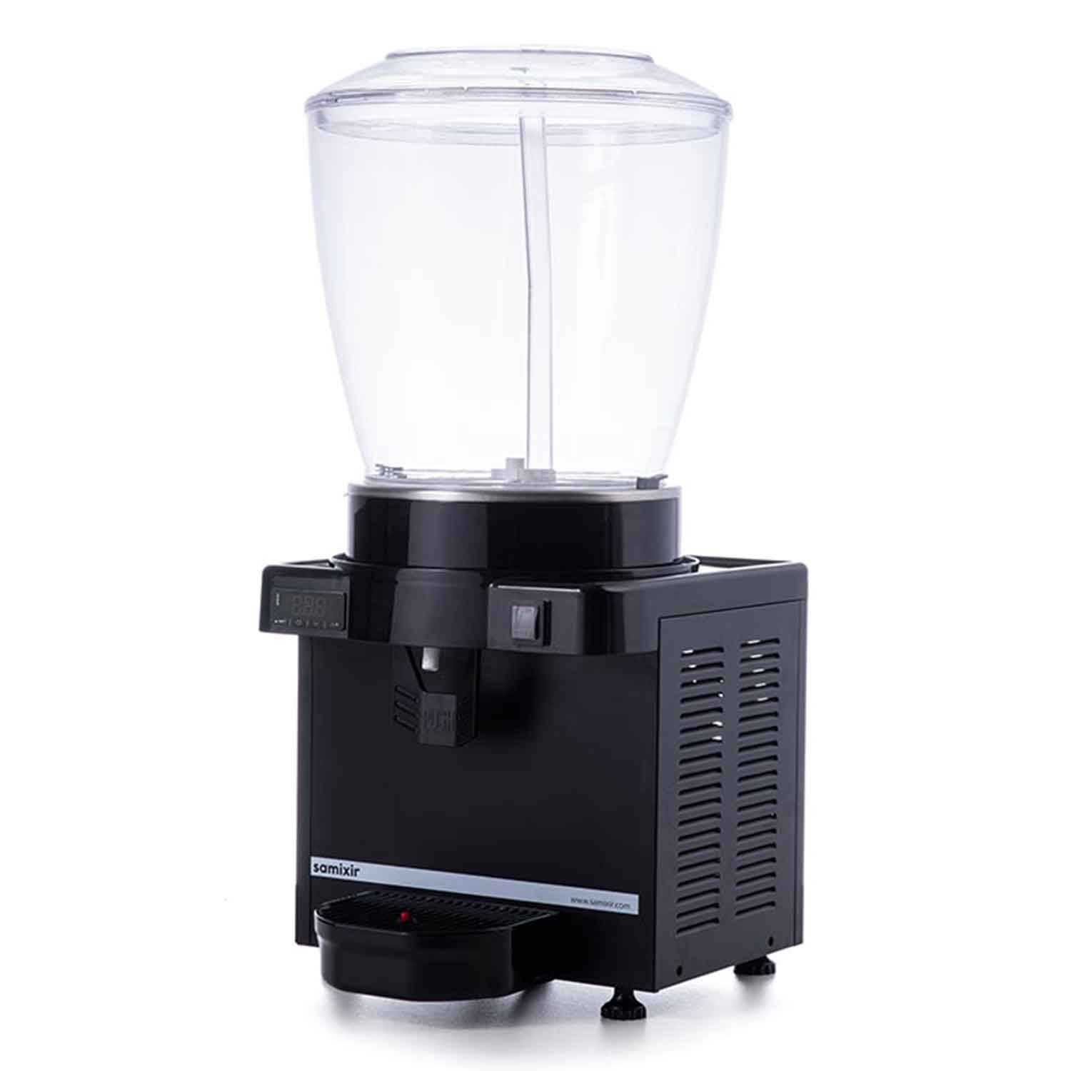 Samixir S22 Soğuk İçecek Dispenseri, Fıskıyeli, 22 L, Dijital, Panaromik, Siyah, Samixir, Şerbetlik ve Ayran Makineleri