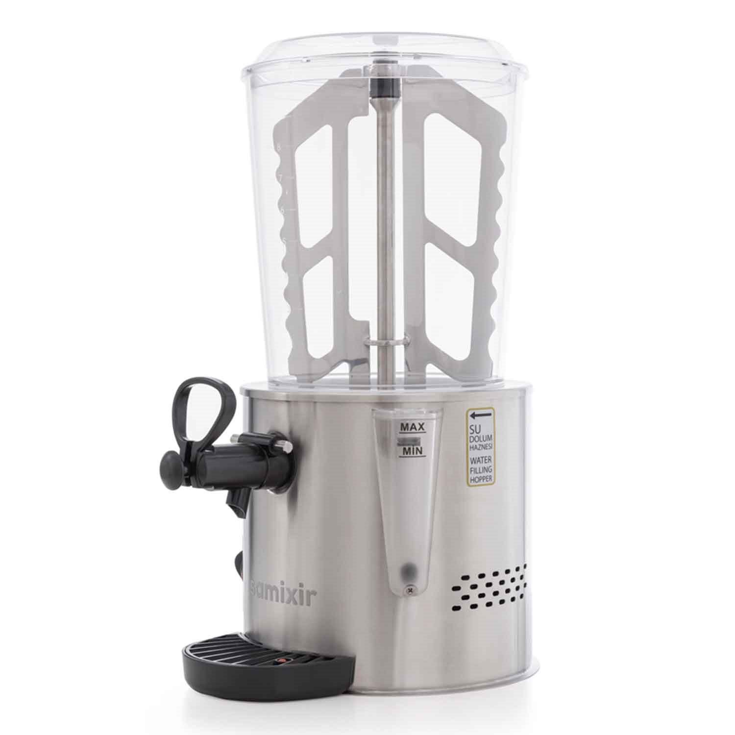 Samixir Sıcak Çikolata ve Sahlep Makinesi, Panoromik, 10 L, İnox, Samixir, Sıcak Çikolata ve Sahlep Makineleri