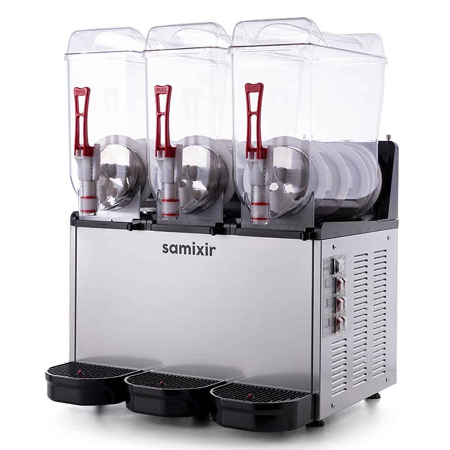 Samixir Triple Ice Slush, Granita Buzlu İçecek Makinesi, 12+12+12 L İnox, Samixir, Slash Karlı İçecek Makineleri