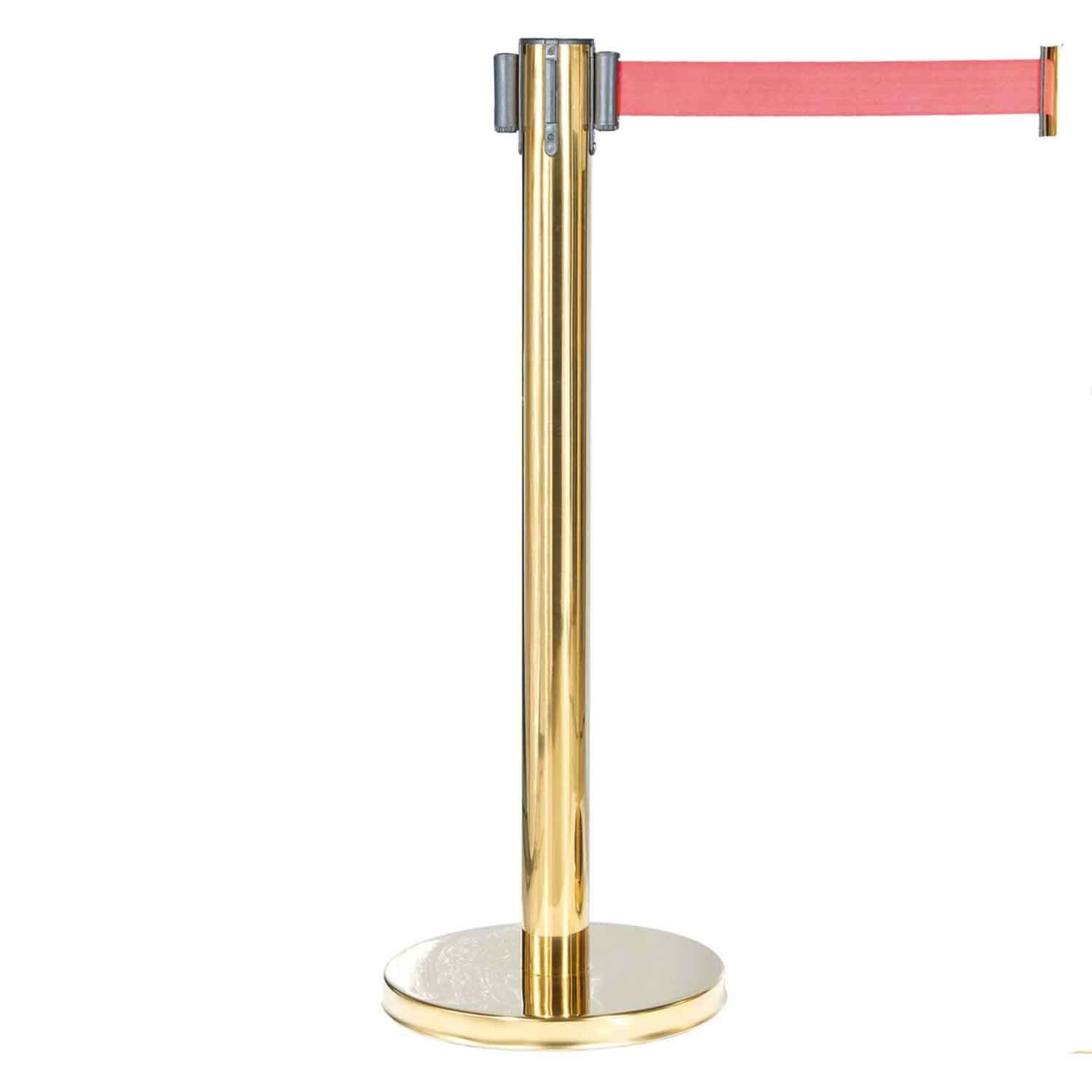 Şerit Yönlendirme Bariyeri, Çelik Altın 2 Metre, Groovy, Şerit Bariyer, Ayaklı Yönlendirme Bariyeri