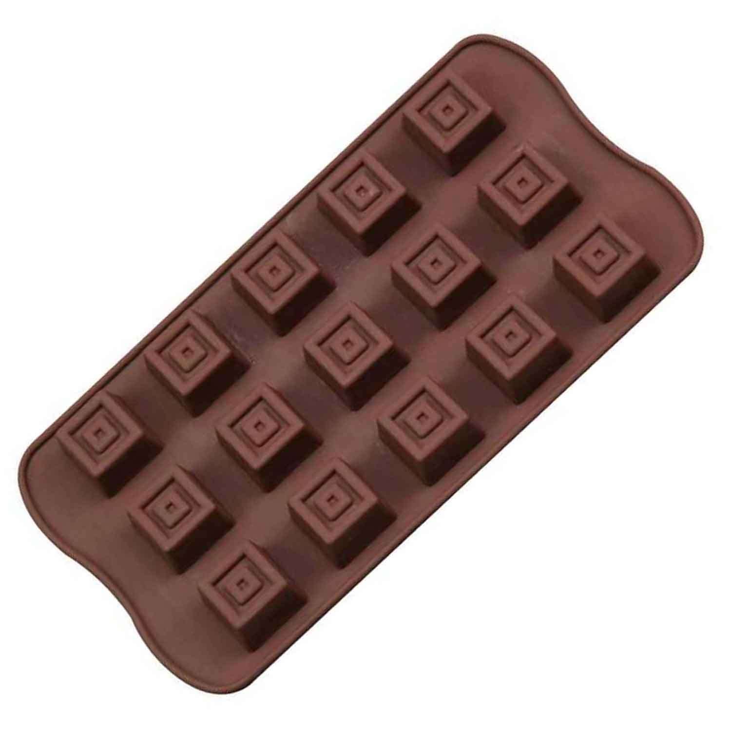 SİLİKON ÇİKOLATA KALIBI KARE 20.8*10.4*1.8cm (KRS-20), EPİNOX PASTRY, Çikolata kalıpları, Silikon Kalıplar