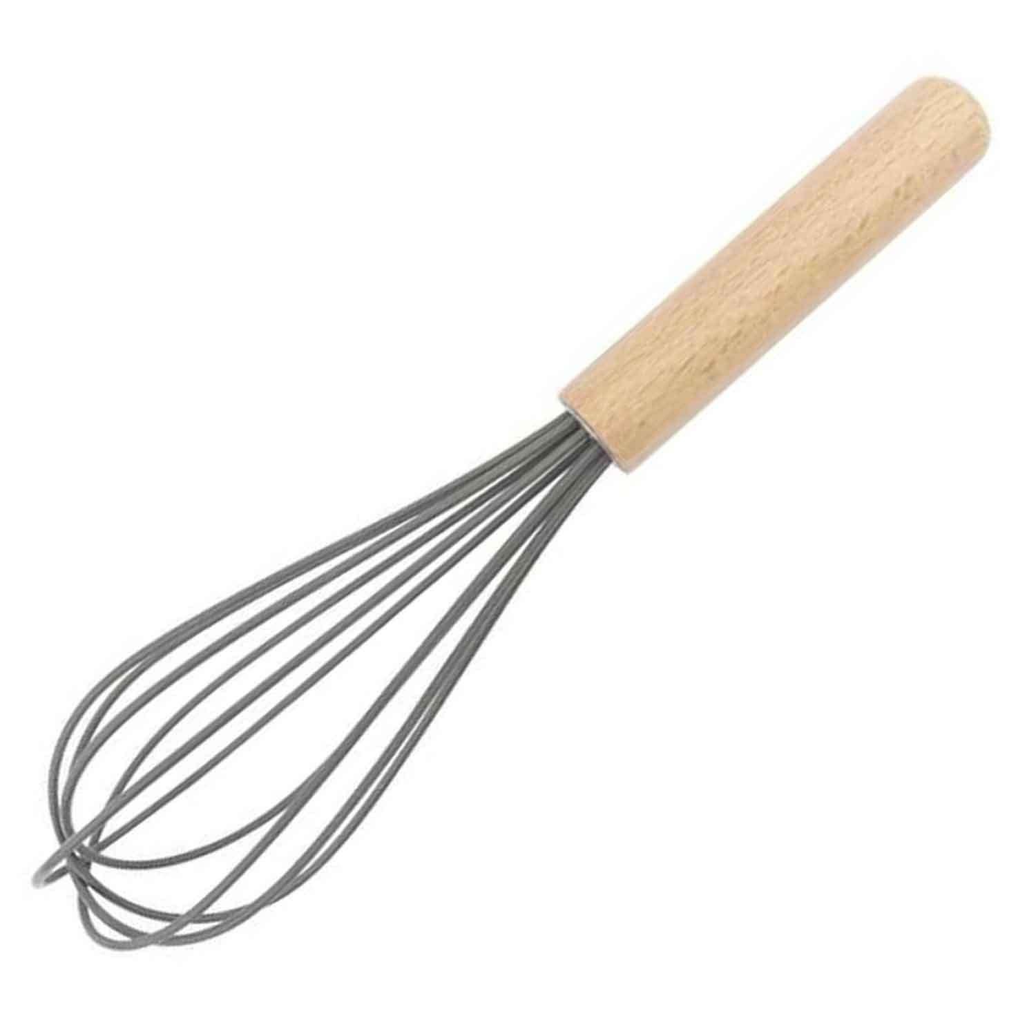 Silikon Çırpıcı, Ahşap Sap, 25 Cm, EPİNOX, Çırpma Teli
