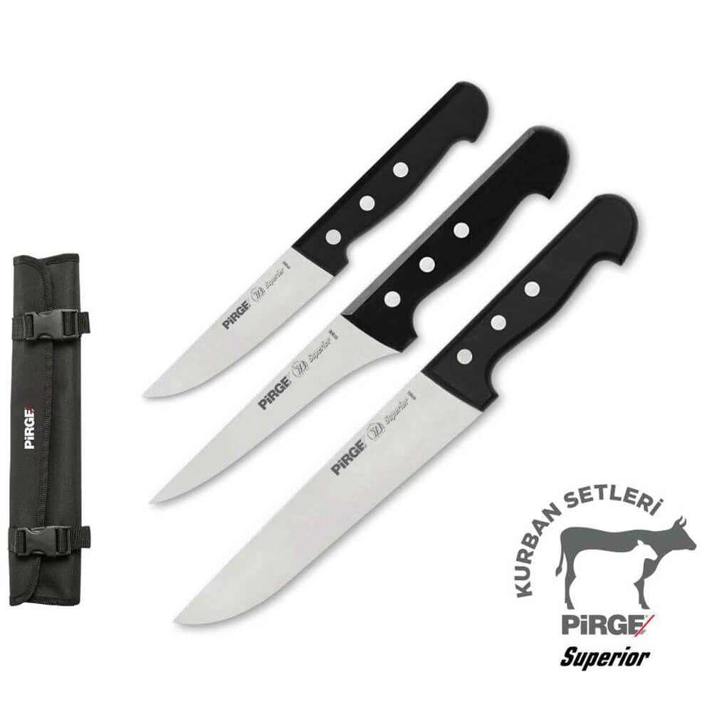 Superior Kasap Kurban Bıçak Seti Çantalı