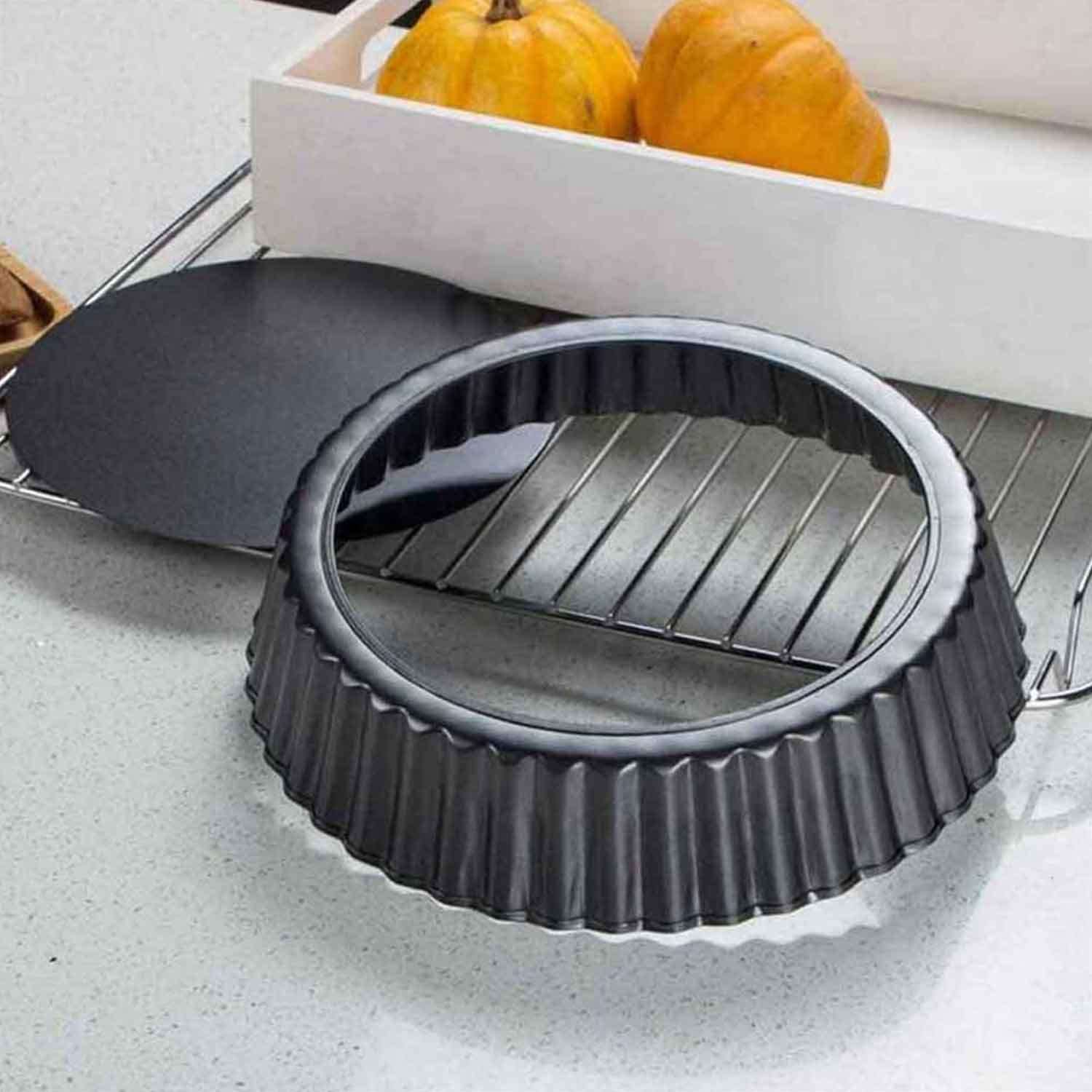Tart Kalıbı, Yapışmaz, 10 Cm, EPİNOX, Turta Çemberi Ve Tablası
